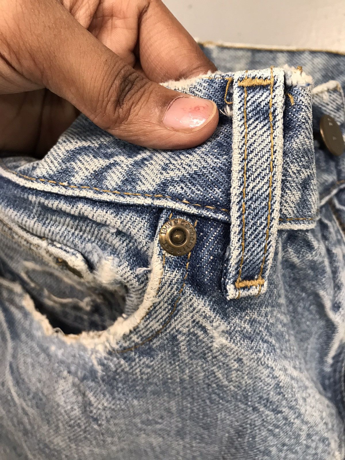 Carhartt 90s Vintage Carhartt B18 PRW distressed repaired denim Size US 34 / EU 50 - 15 Thumbnail