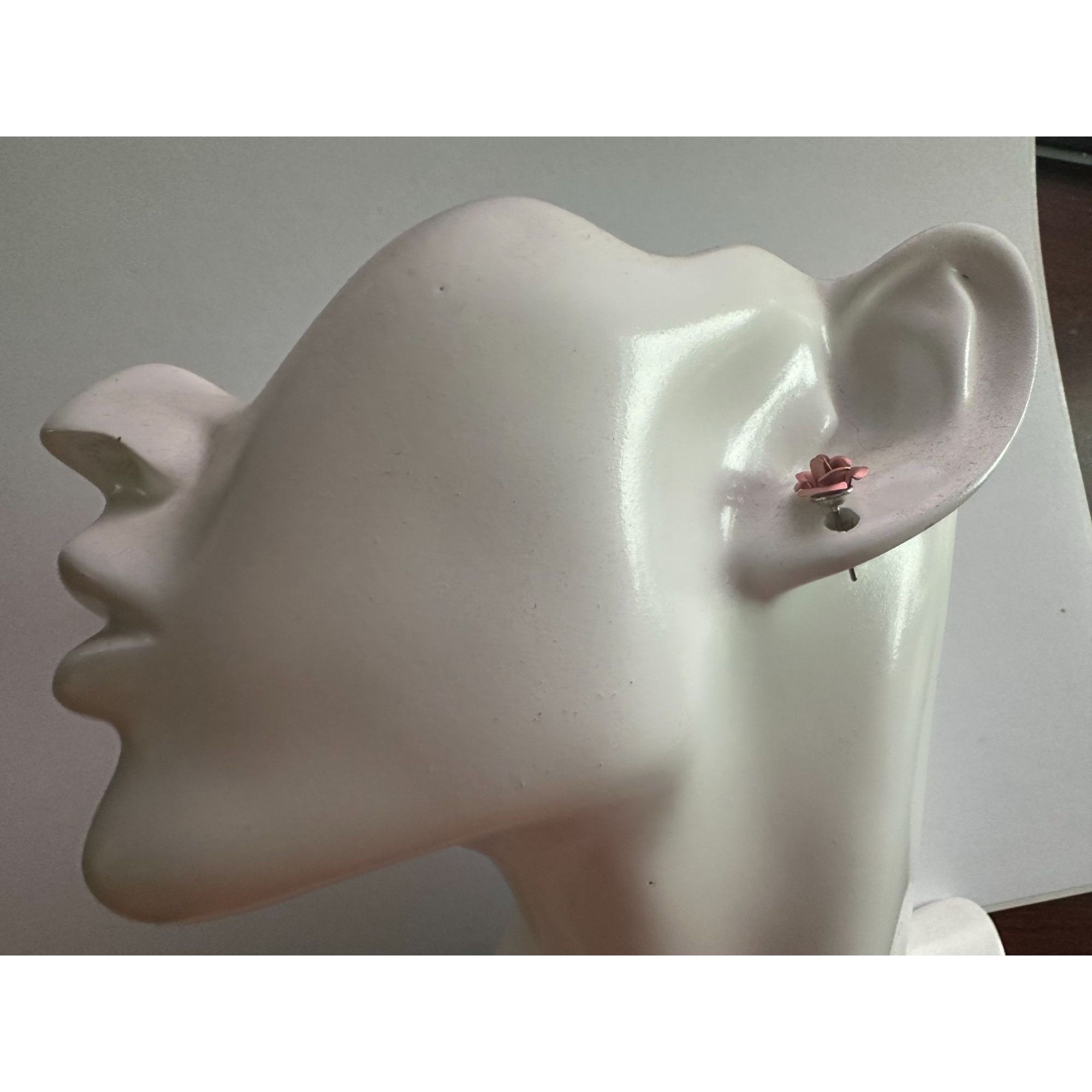 Other Three Pairs of Women's Rose Flower Stud Earrings with Backin Size ONE SIZE - 10 Thumbnail
