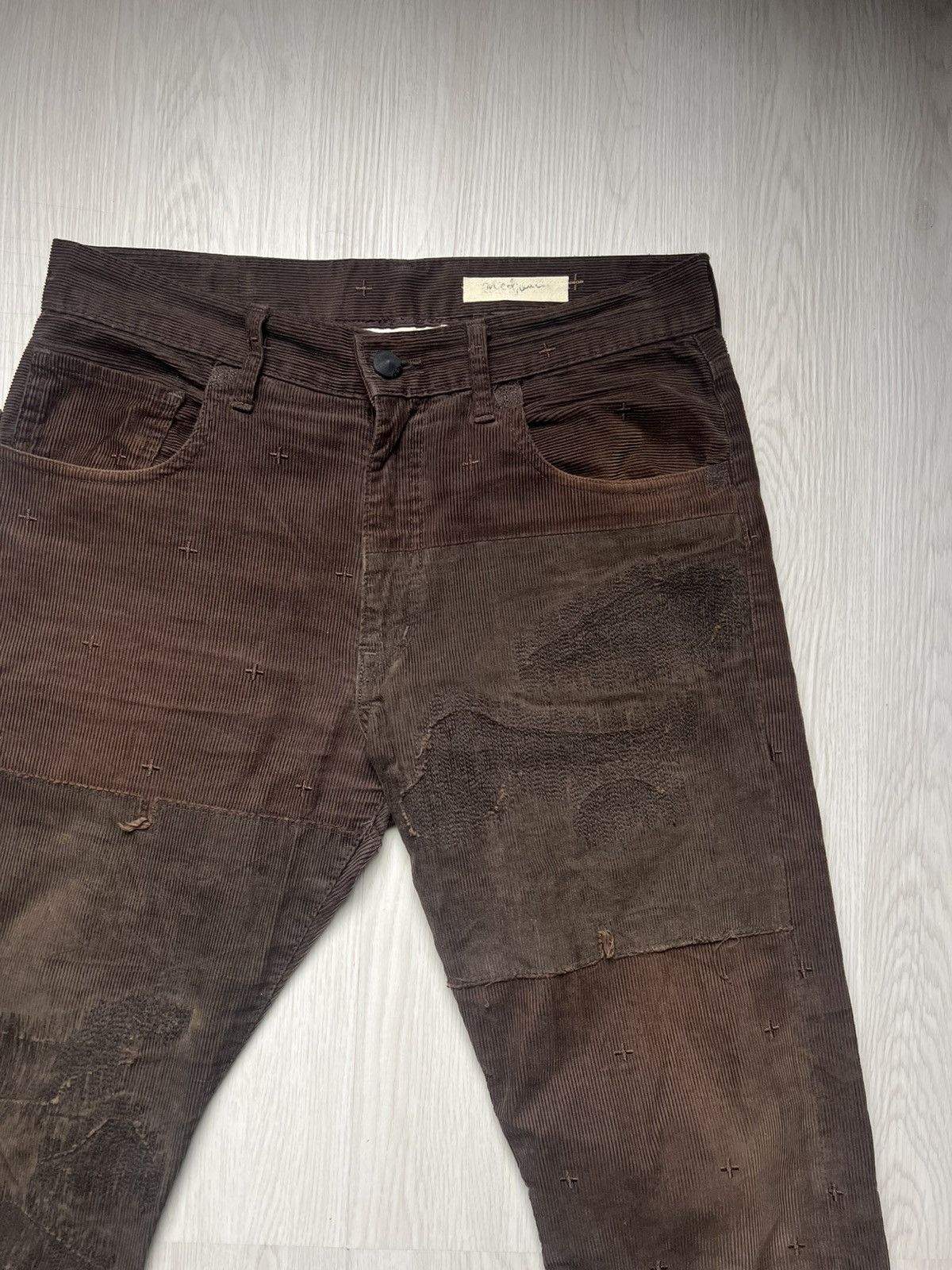 NADA Rebirth To Tabura Rasa Boro Leather Pocket Like Undercover Size US 31 - 4 Thumbnail