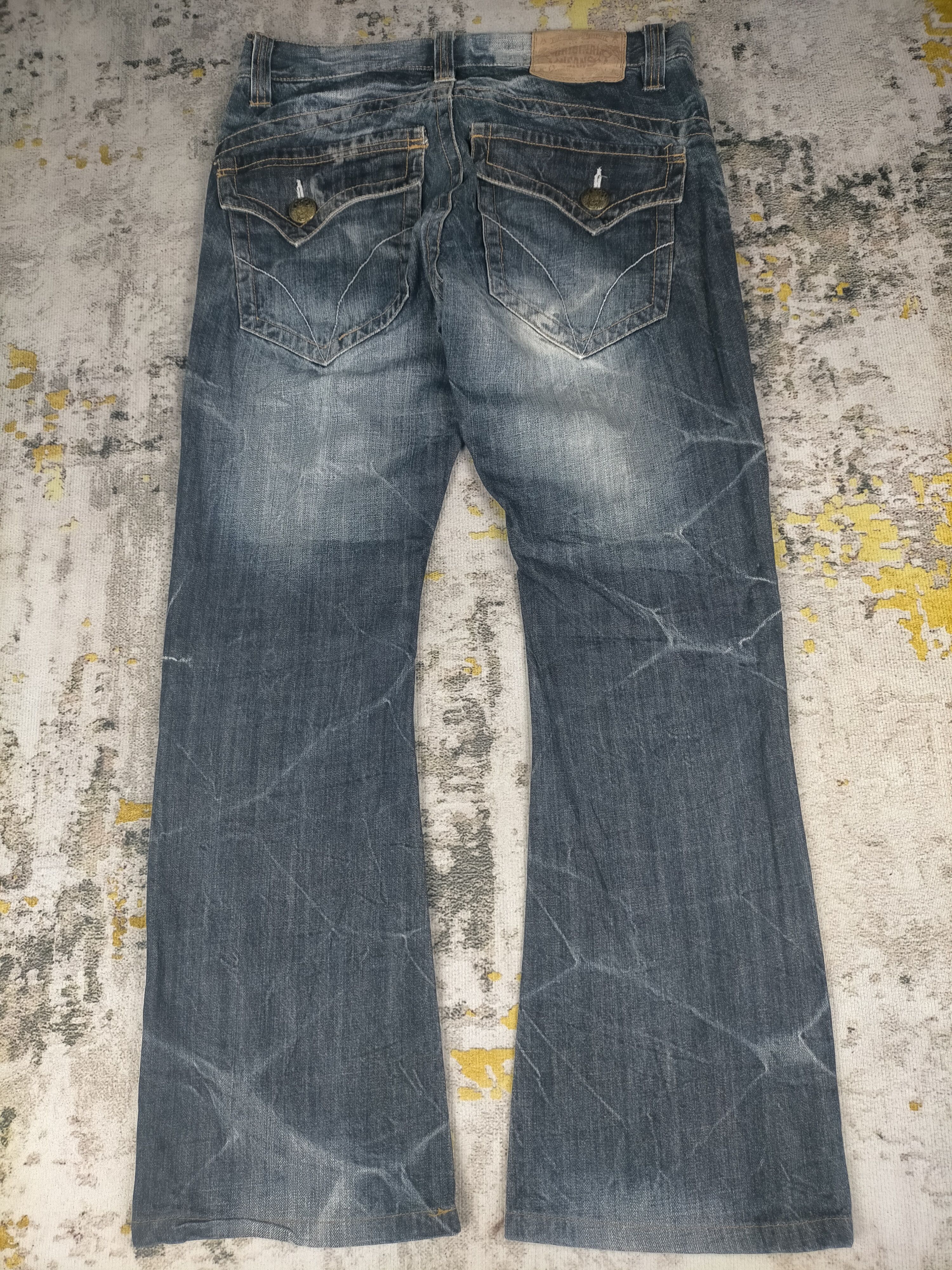 Tornado Mart Flared Sky Bomber Insane Mudwash Jeans Size US 32 / EU 48 - 2 Thumbnail
