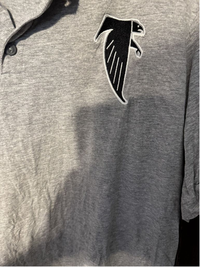 The Unbranded Brand Atlanta Falcons S/S Vintage Logo Henley Men Sz XL Gray Size US XL / EU 56 / 4 - 5 Thumbnail