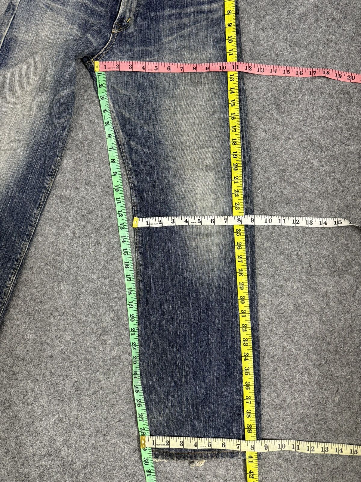 Kapital A14 EDWIN 505ZX SELVEDGE DENIM MUD WASH Size US 29 - 15 Thumbnail
