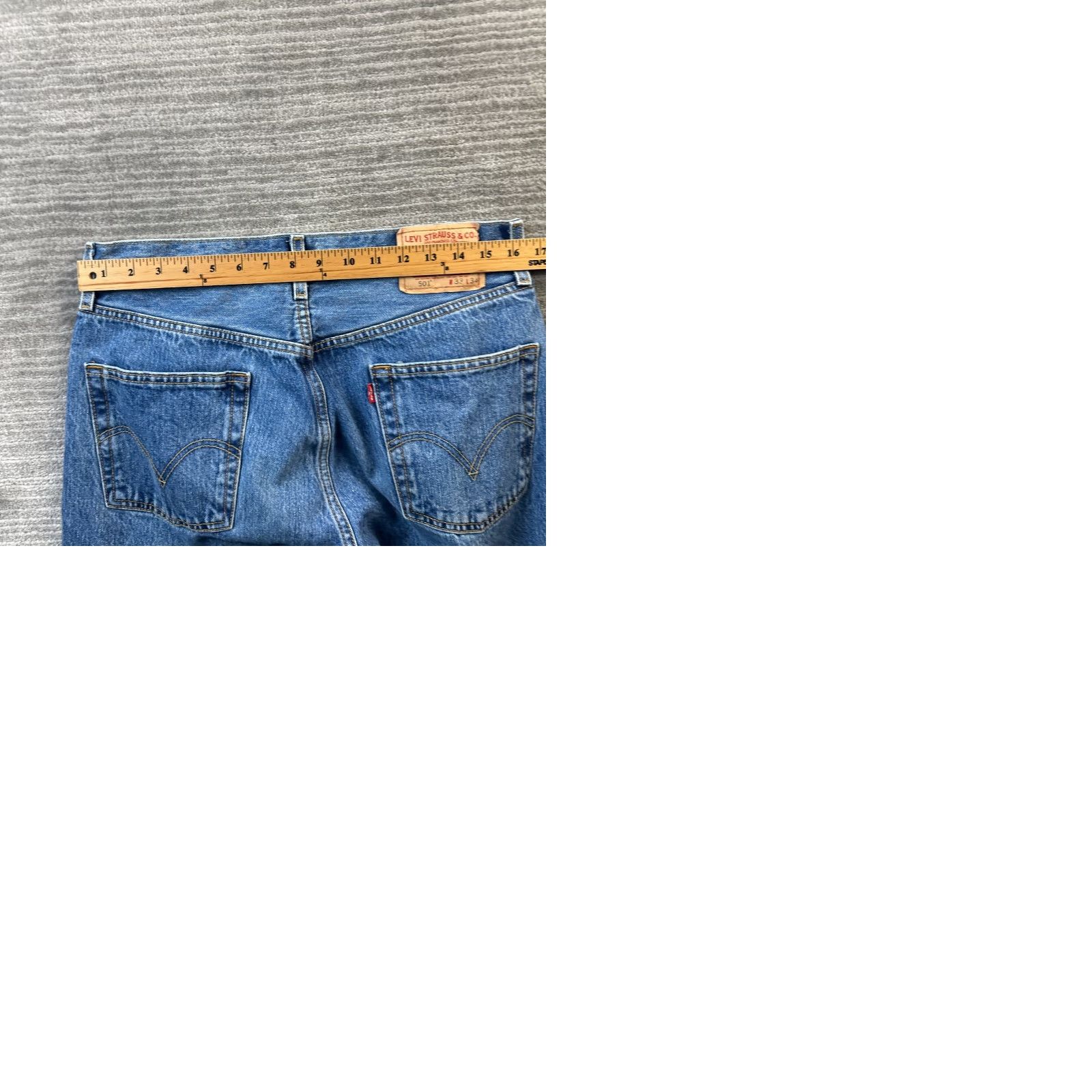 Levi's VINTAGE Levi's 501 Jeans Mens 33x34 Blue Denim Straight 90s Vintage Jeans** Size US 33 - 9 Thumbnail