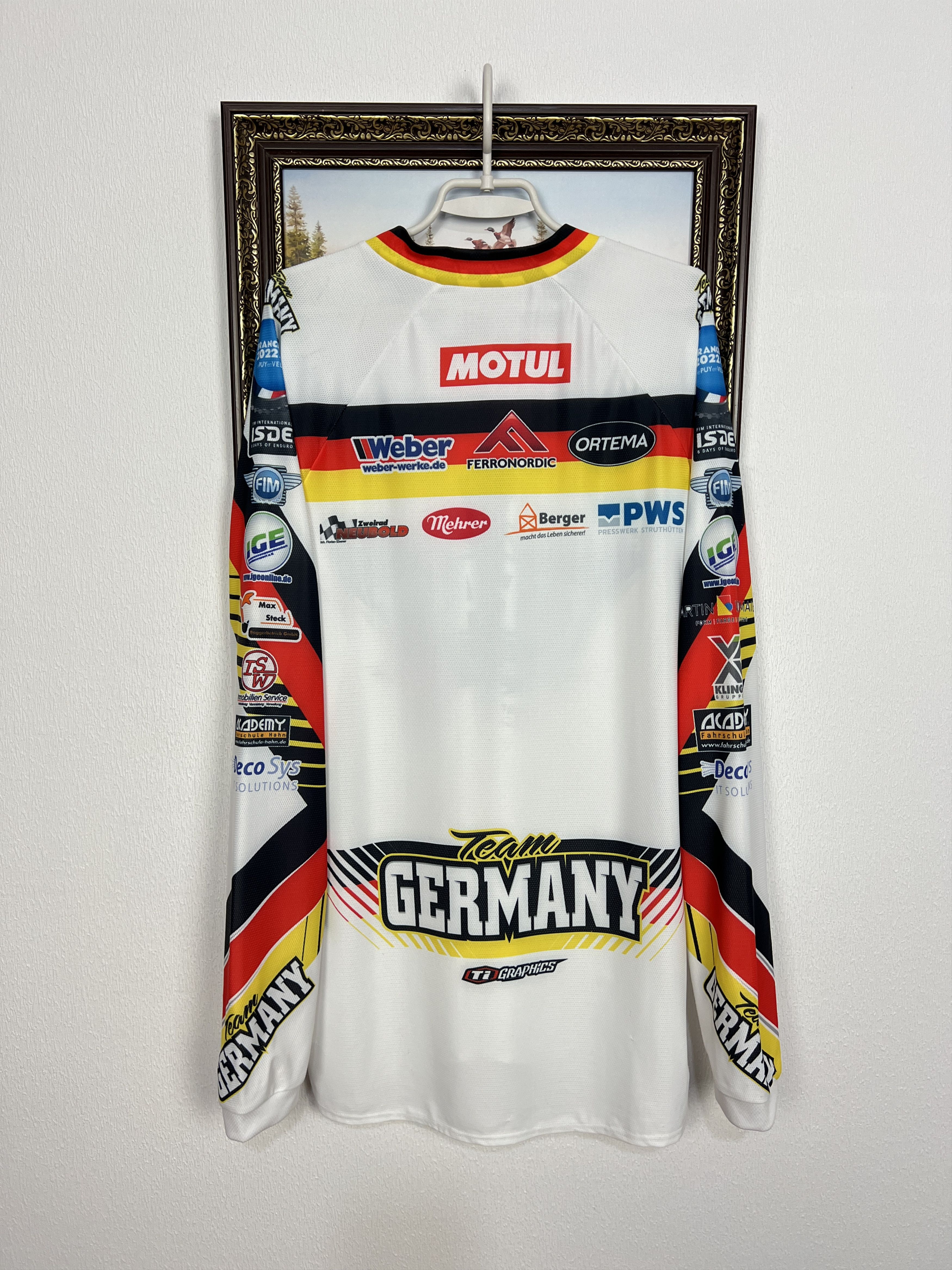 Vintage Germany Motocross Racing NASCAR Jersey Long Sleeve Shirt Size US XXL / EU 58 / 5 - 9 Thumbnail