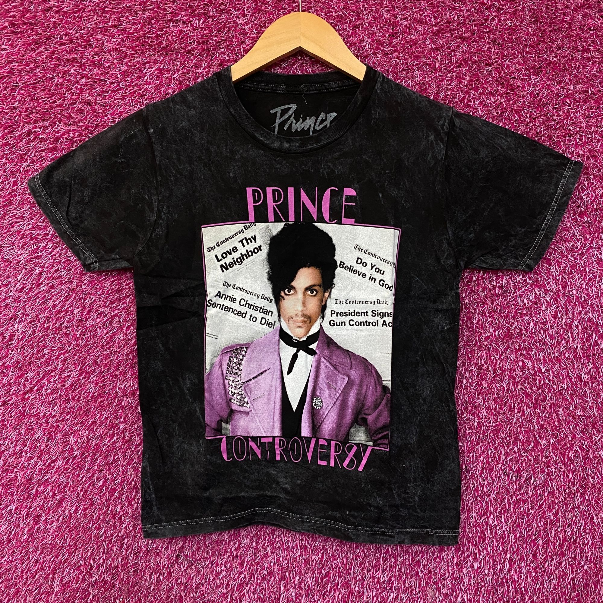 Prince Prince Controversy Washed Acid-Wash Graphic T-Shirt Small Size US S / EU 44-46 / 1 - 1 Thumbnail