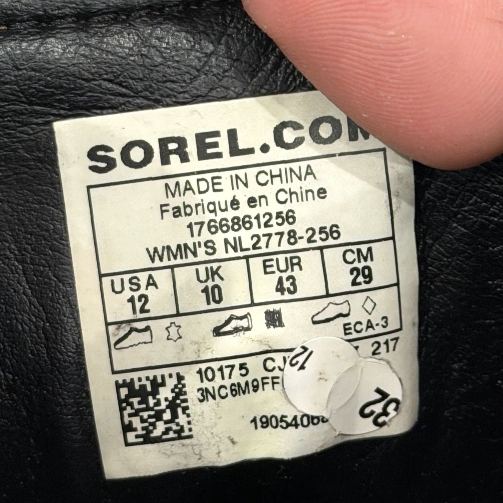 SOREL Sorel Boots Addington NL2778-256 Womens 12 Brown Leather Studded Heel DISTRESSED Size US 12 / IT 42 - 7 Thumbnail