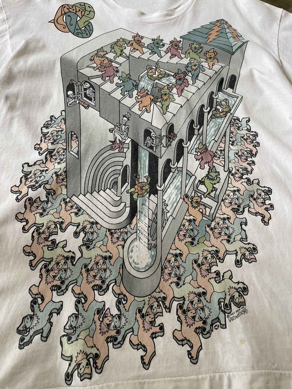 Liquid Blue Vintage 1993 Grateful Dead Mc Escher Derek Gores Liquid Blue Size US L / EU 52-54 / 3 - 3 Thumbnail