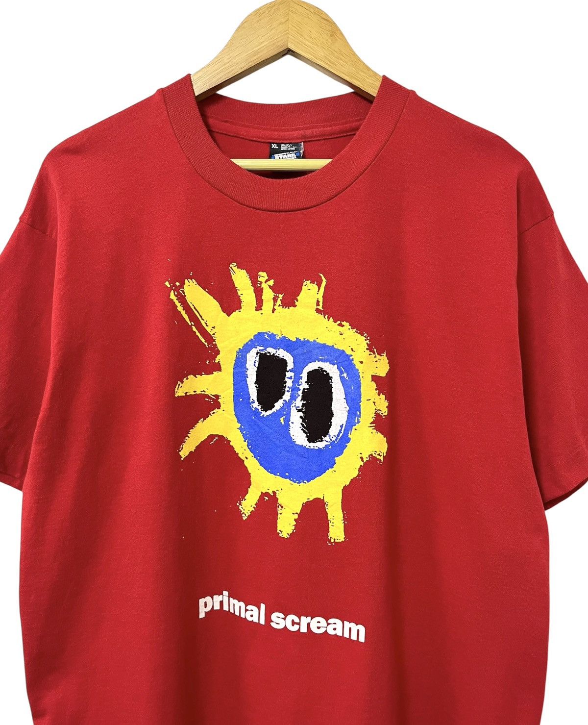 Band Tees VINTAGE 90s PRIMAL SCREAM SCREAMADELICA ROCK BAND TSHIRT Size US XL / EU 56 / 4 - 6 Thumbnail