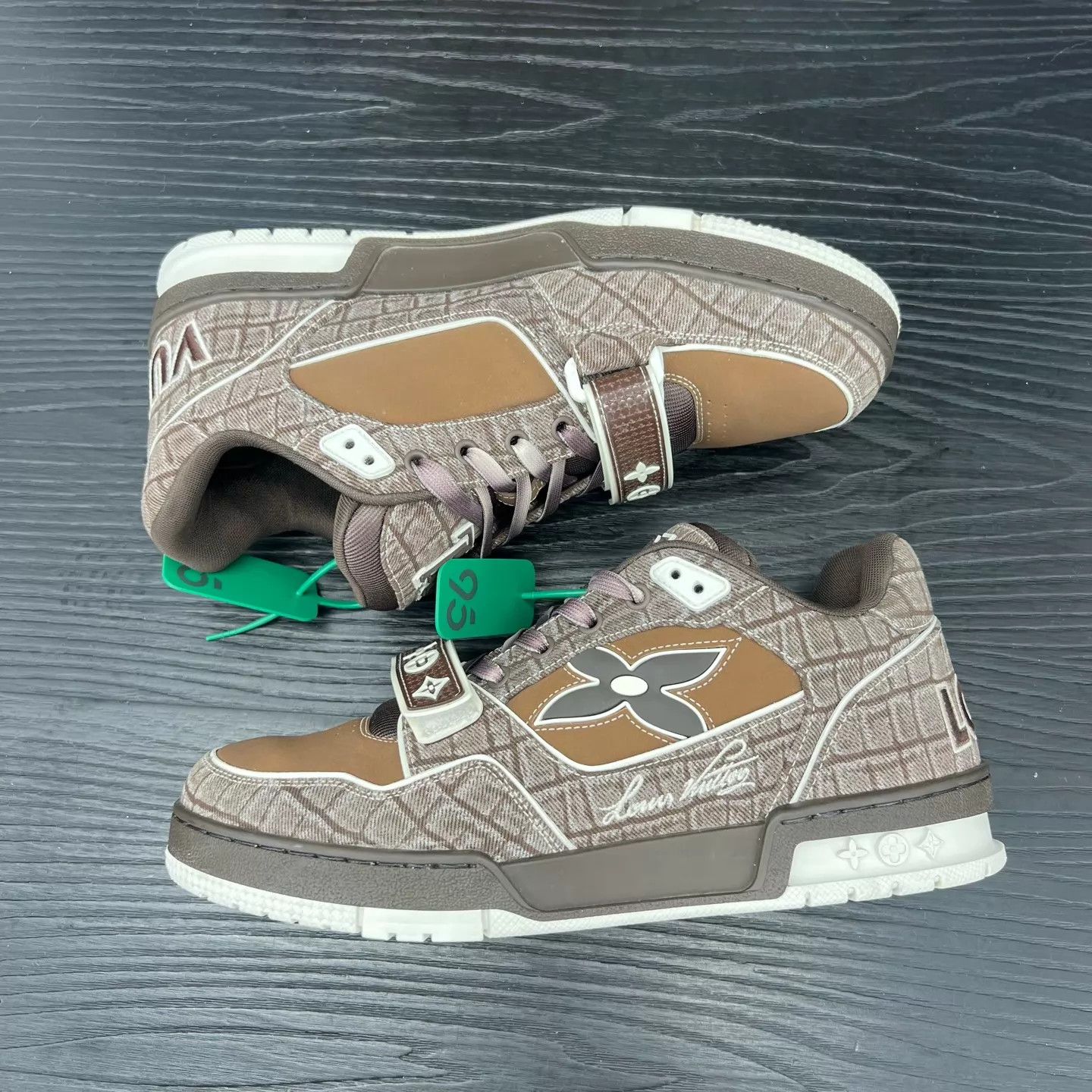 Louis Vuitton LV Trainer Brown Velcro Strap US8/42 Size US 9 / EU 42 - 2 Thumbnail