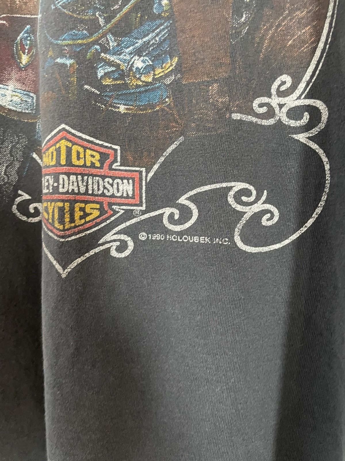 Harley Davidson Vintage 1990 Harley Davidson San Diego T-Shirt Size US L / EU 52-54 / 3 - 5 Thumbnail