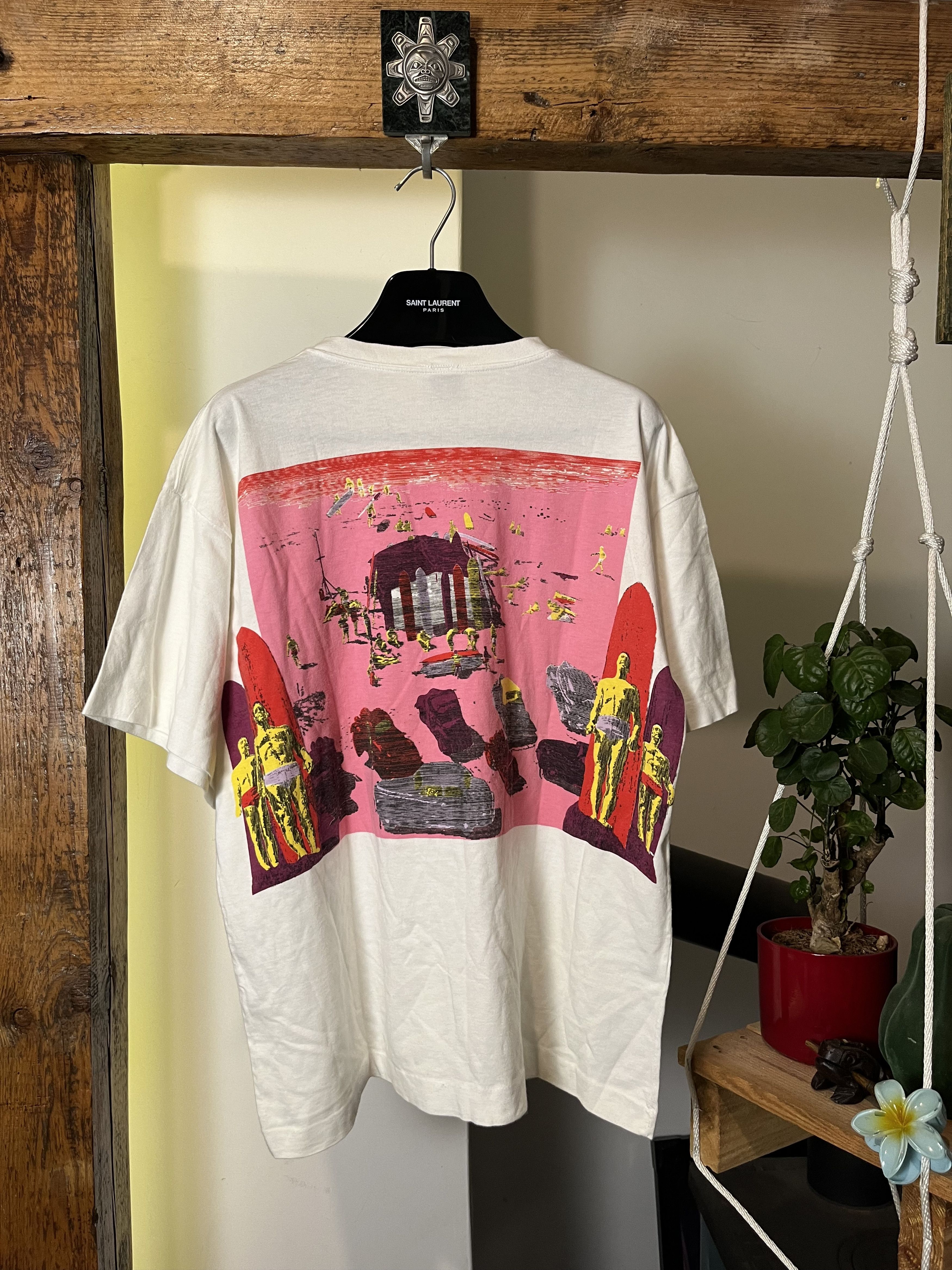 Japanese Brand × Vintage Vintage 90s Surf Havaiian USA Psychodelic Stussy Style Size US M / EU 48-50 / 2 - 1 Thumbnail