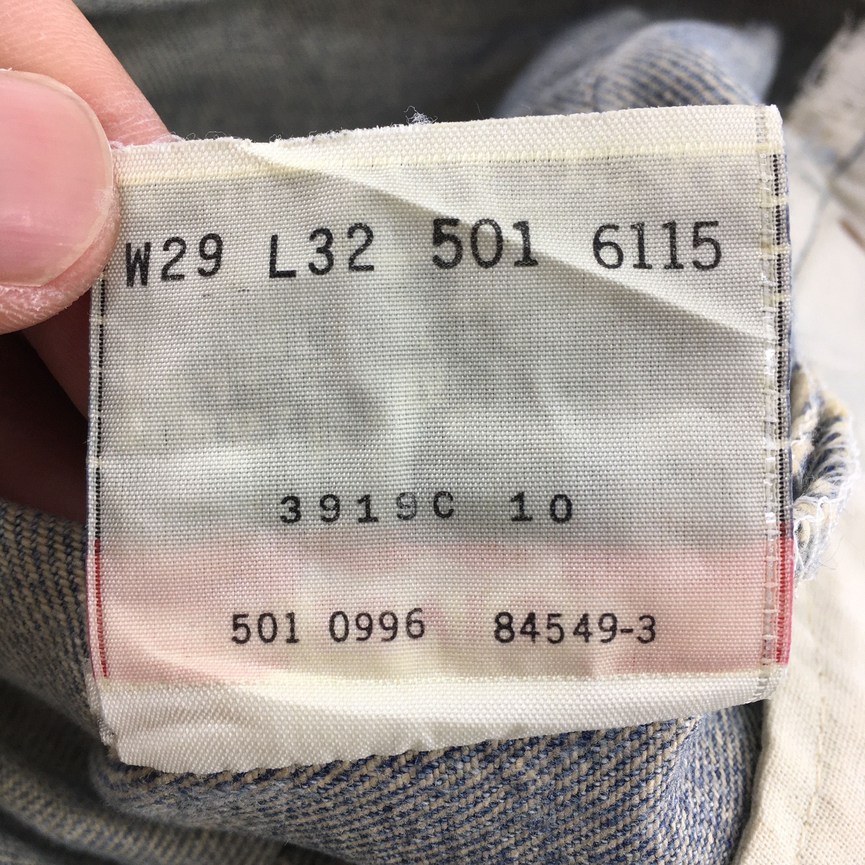 Levi's Size 27x31.5 Vintage 90s Levi's 501 Faded Blue Jeans S1865 Size 27" / US 4 / IT 40 - 15 Thumbnail