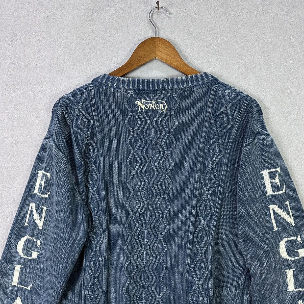 Norton Vintage 90s Norton England Cable Knit Sweater Size US XXL / EU 58 / 5 - 6 Thumbnail