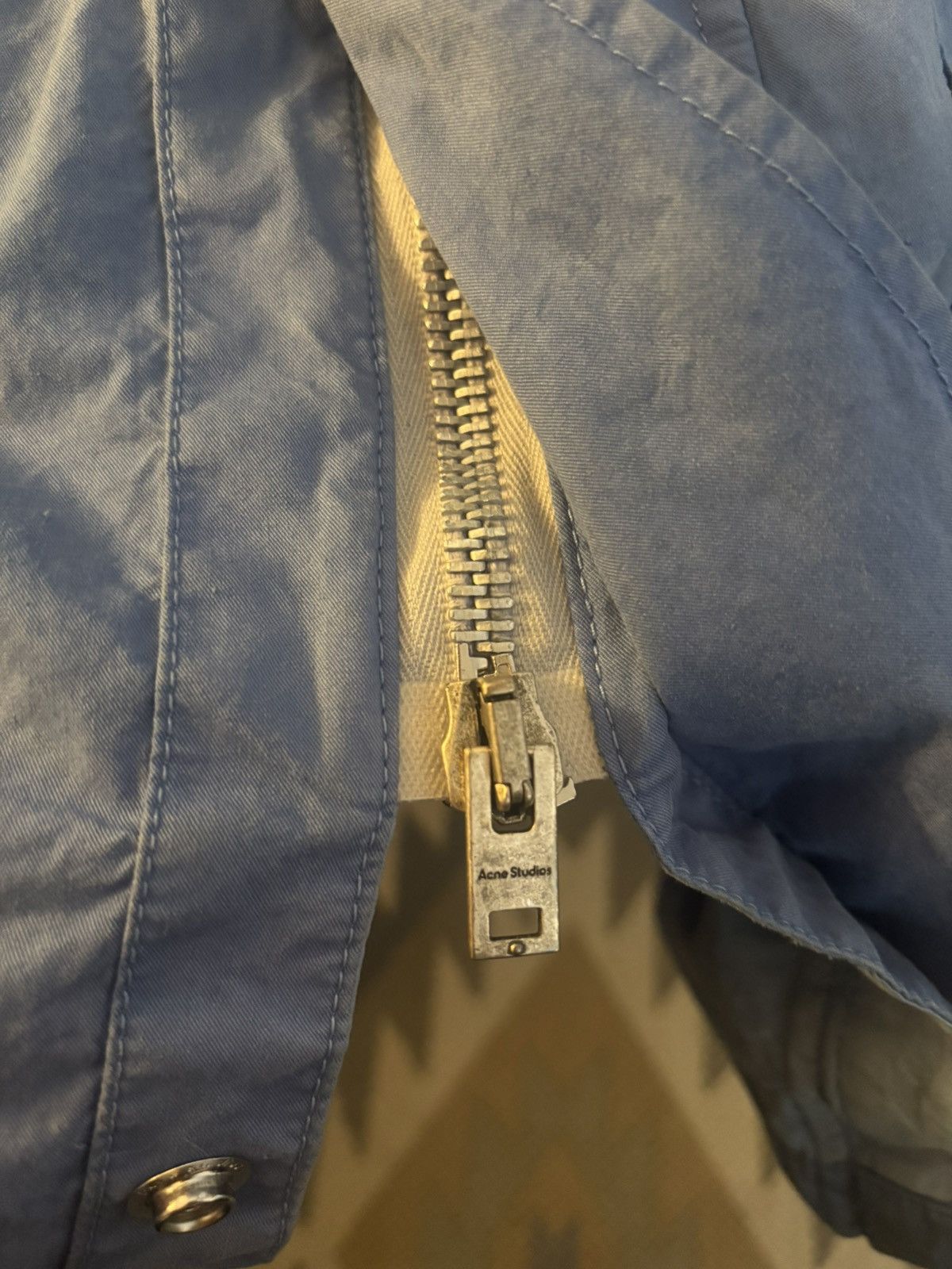 Acne Studios Acne Studios Blue Studded Parka Jacket Size US S / EU 44-46 / 1 - 4 Thumbnail