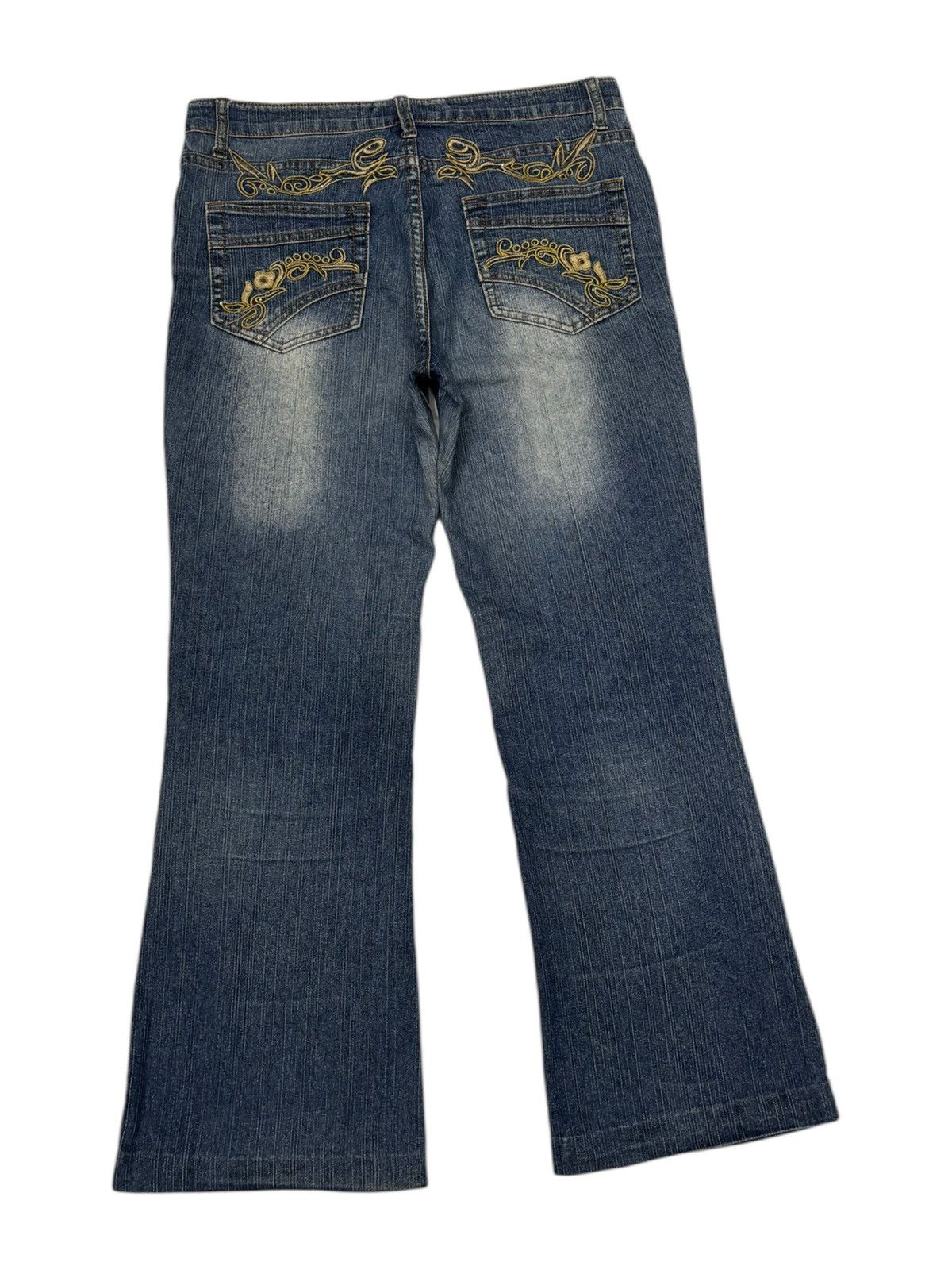 Japanese Brand HAPHAZARD JEANS DISTRESS BOOTCUT FLARED DENIM JEANS Size US 32 / EU 48 - 4 Thumbnail