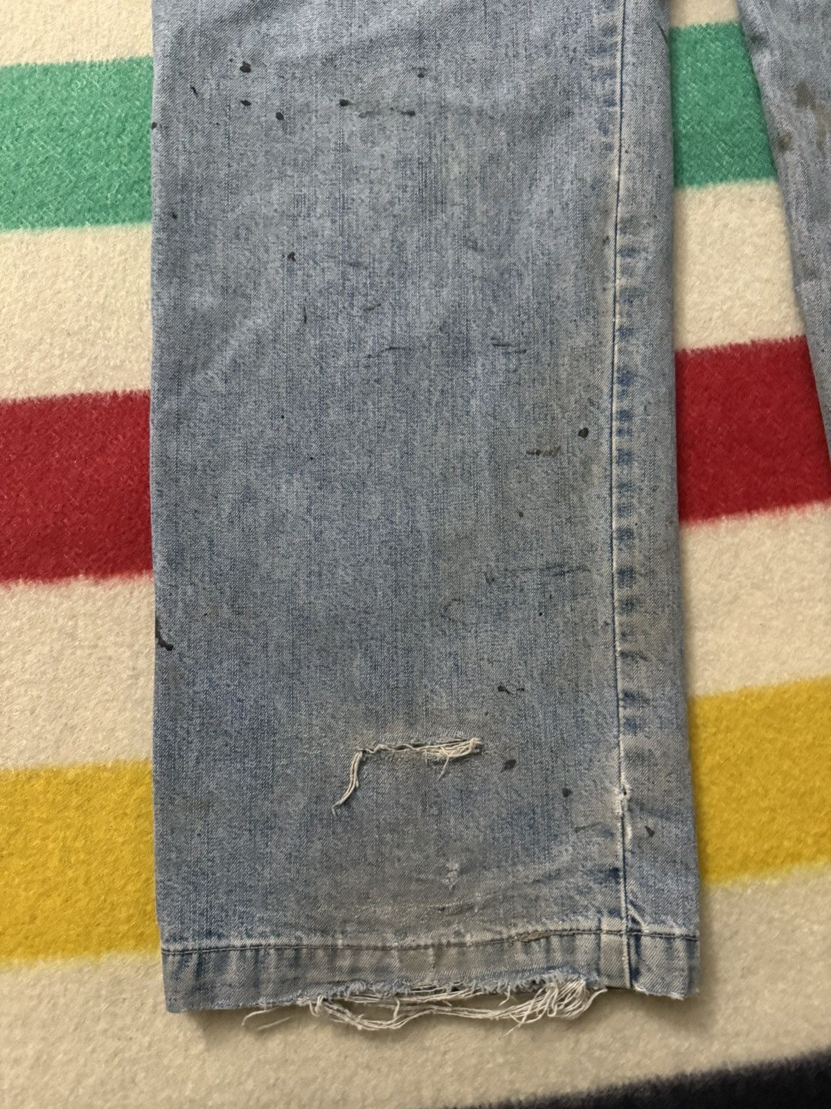 Levi's Levi’s Painter Paint Splatter Helmut Lang Style Mud Jeans Size US 34 / EU 50 - 3 Thumbnail