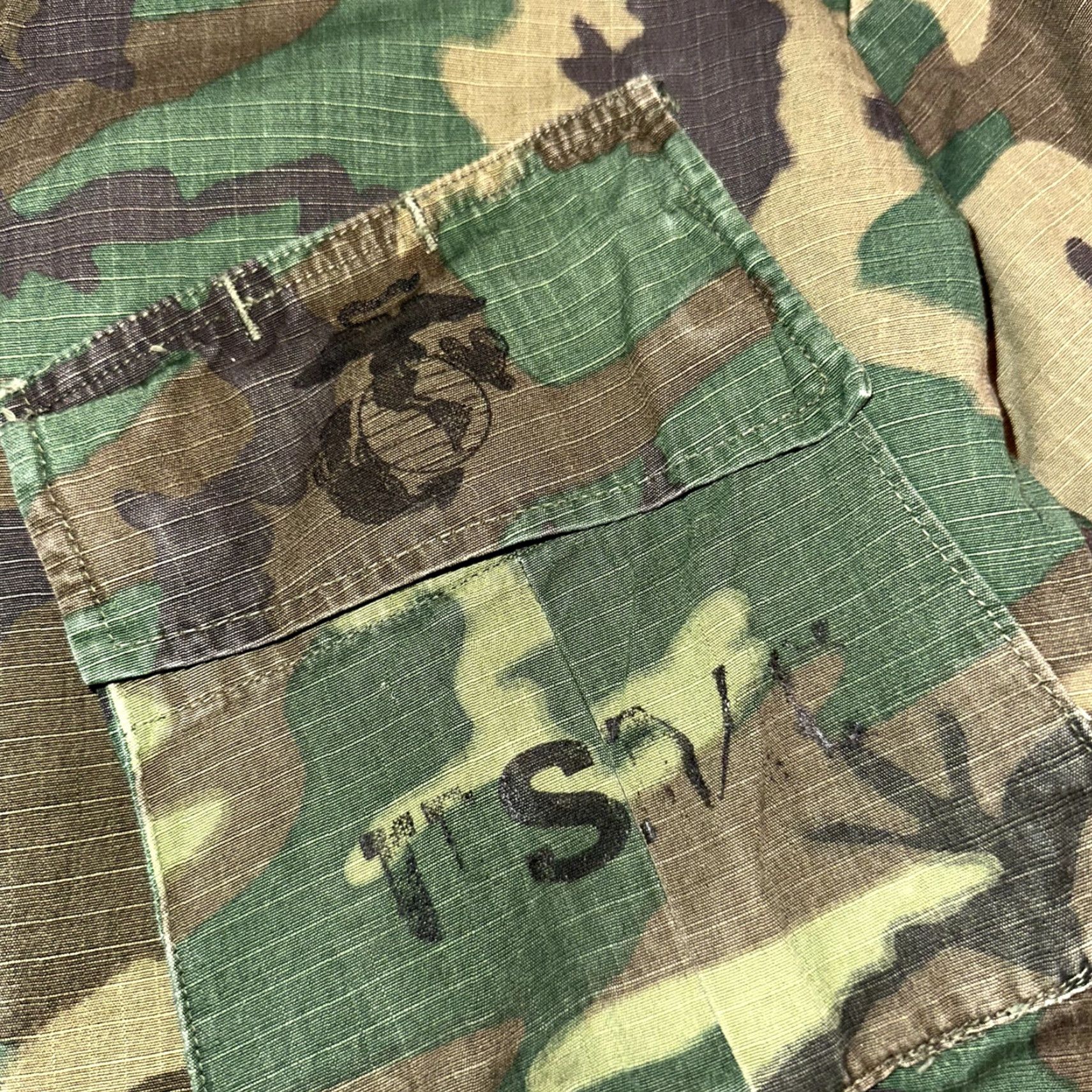 Vintage VINTAGE Alpha Corp USMC 1968 Military Camouflage Wind-Resistant Poplin Coat Jacket Small Camo Mens 60s 1960s Size US S / EU 44-46 / 1 - 3 Thumbnail