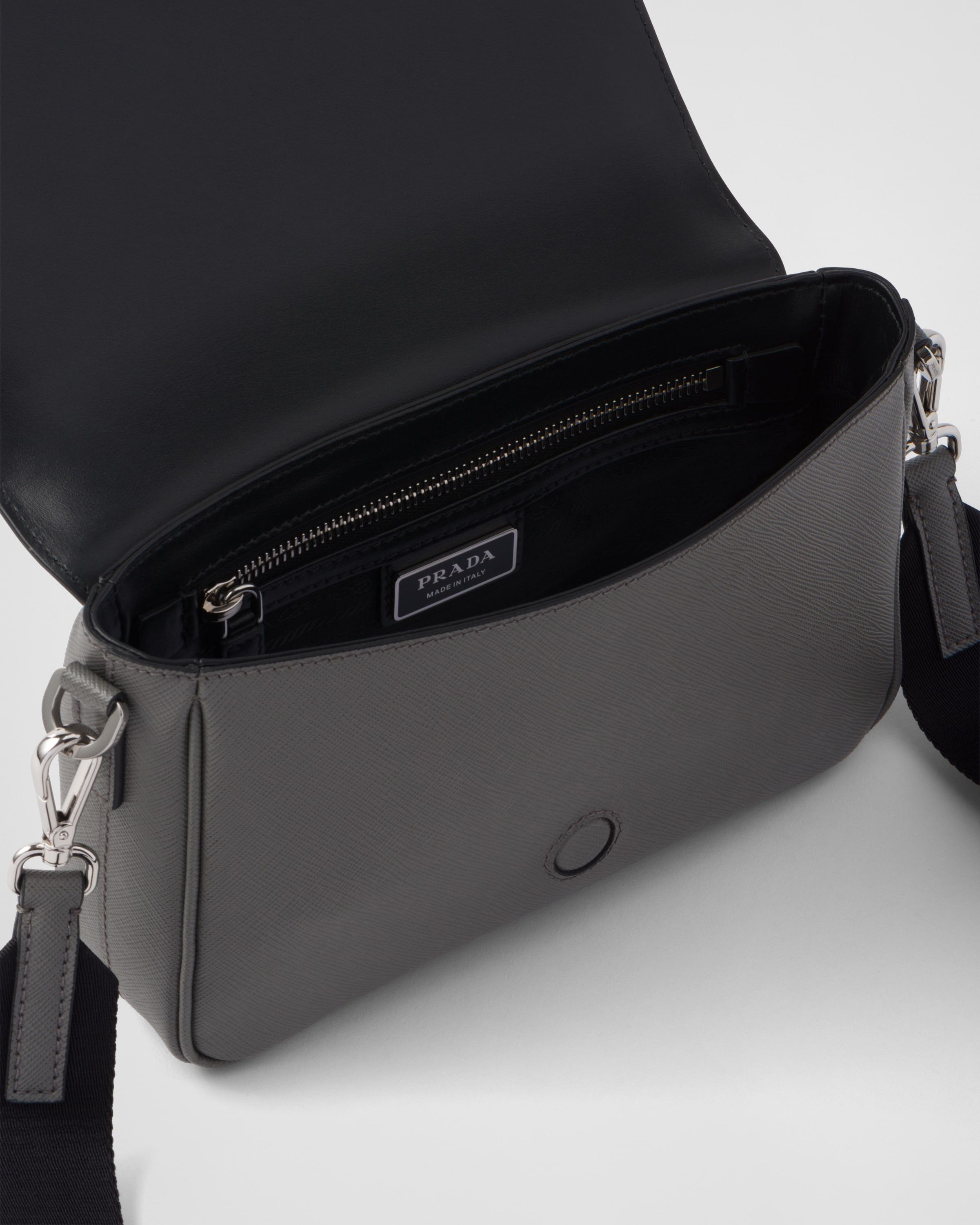 Prada o1bcso1str1025 Size: OS / Saffiano Shoulder Bag in Grey Size ONE SIZE - 5 Thumbnail