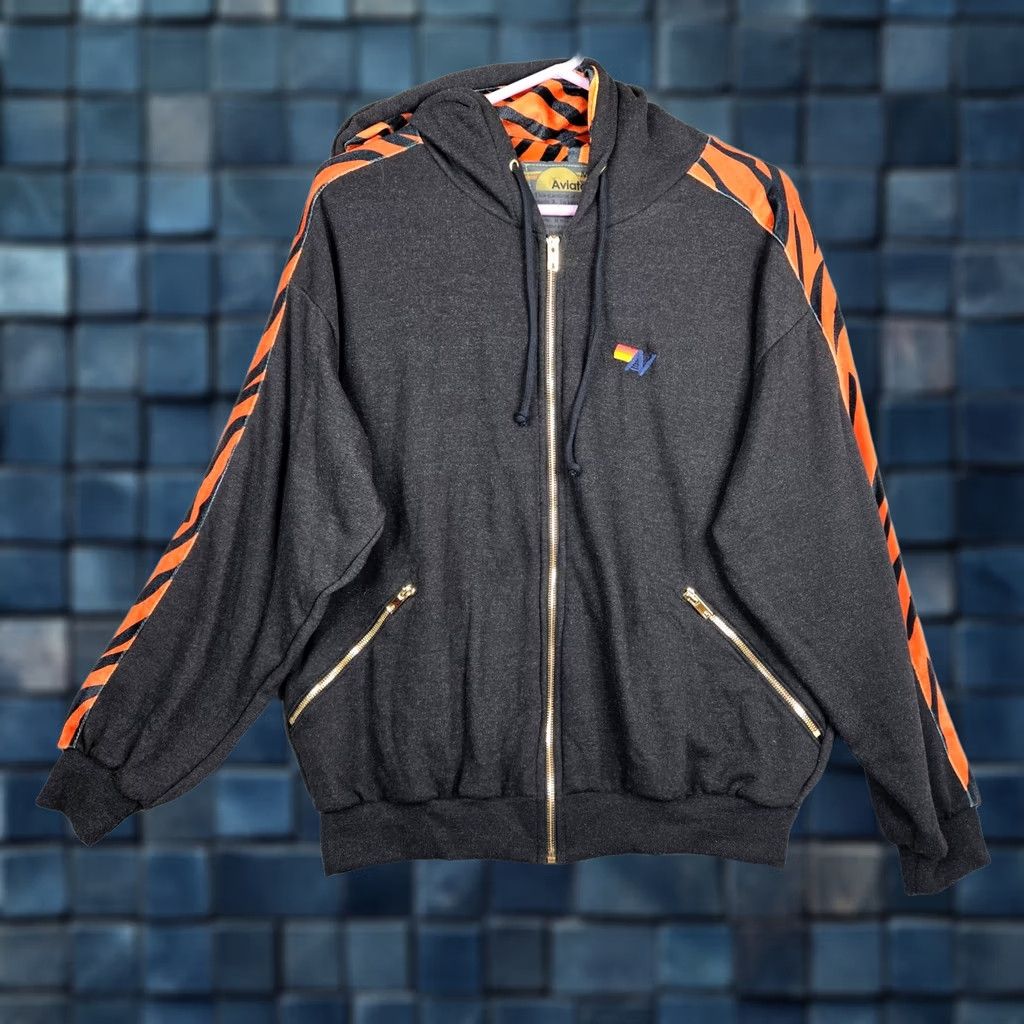 Aviator Nation Aviator Nation Women's Tiger Stripe Relaxed Zip Hoodie Pockets Sz M NEW Size M / US 6-8 / IT 42-44 - 1 Thumbnail
