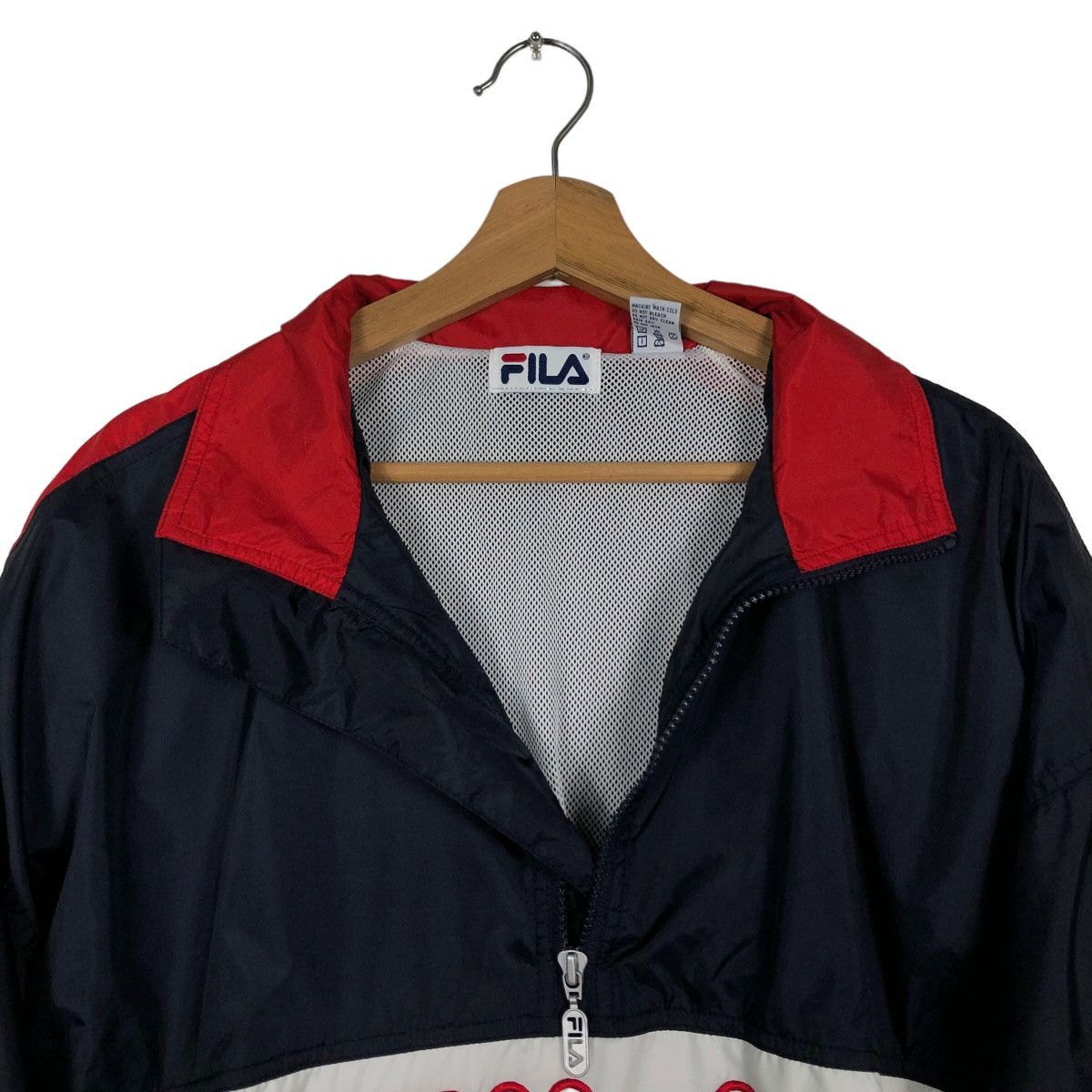 Japanese Brand 🔥90’s Vintage Fila Survival Jacket Pull Over Big Logo Size US L / EU 52-54 / 3 - 8 Thumbnail