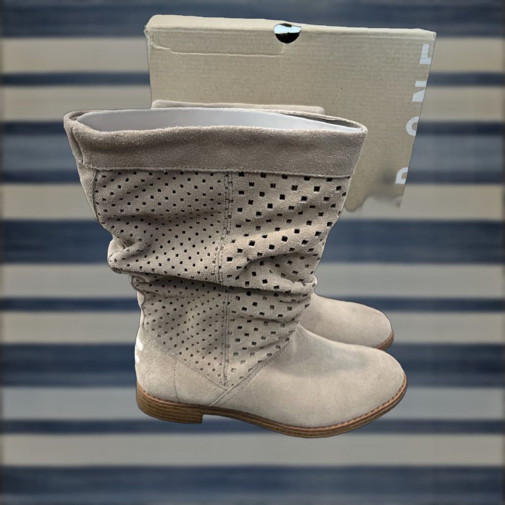 Toms TOMS Serra Low Heel Boots Size 7.5 Brown Suede Perforated Womens Size US 5.5 / IT 35.5 - 1 Thumbnail