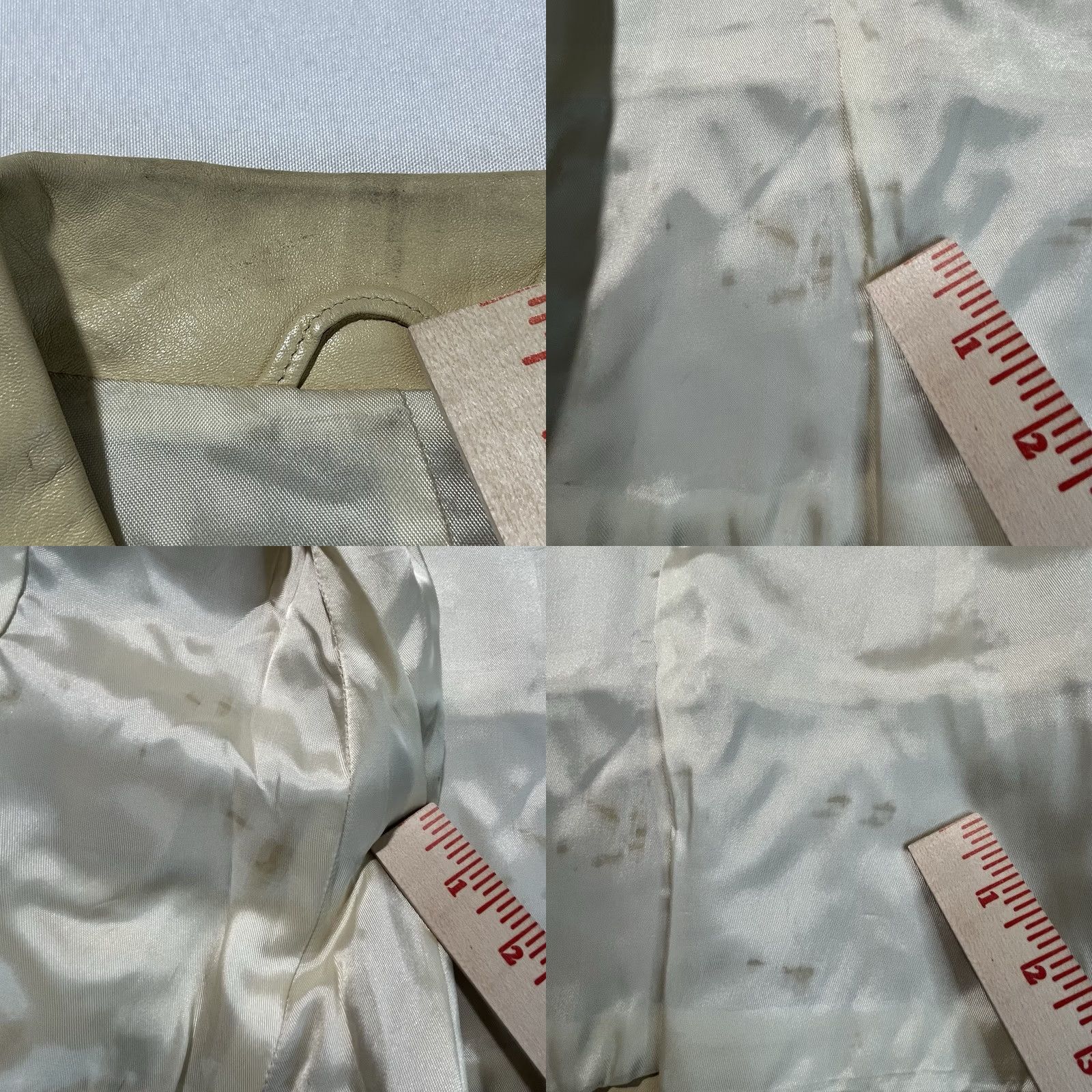 Vera Pelle Vera Pelle Leather Jacket Women M Beige 42 Italian Made in Italy Size M / US 6-8 / IT 42-44 - 10 Thumbnail
