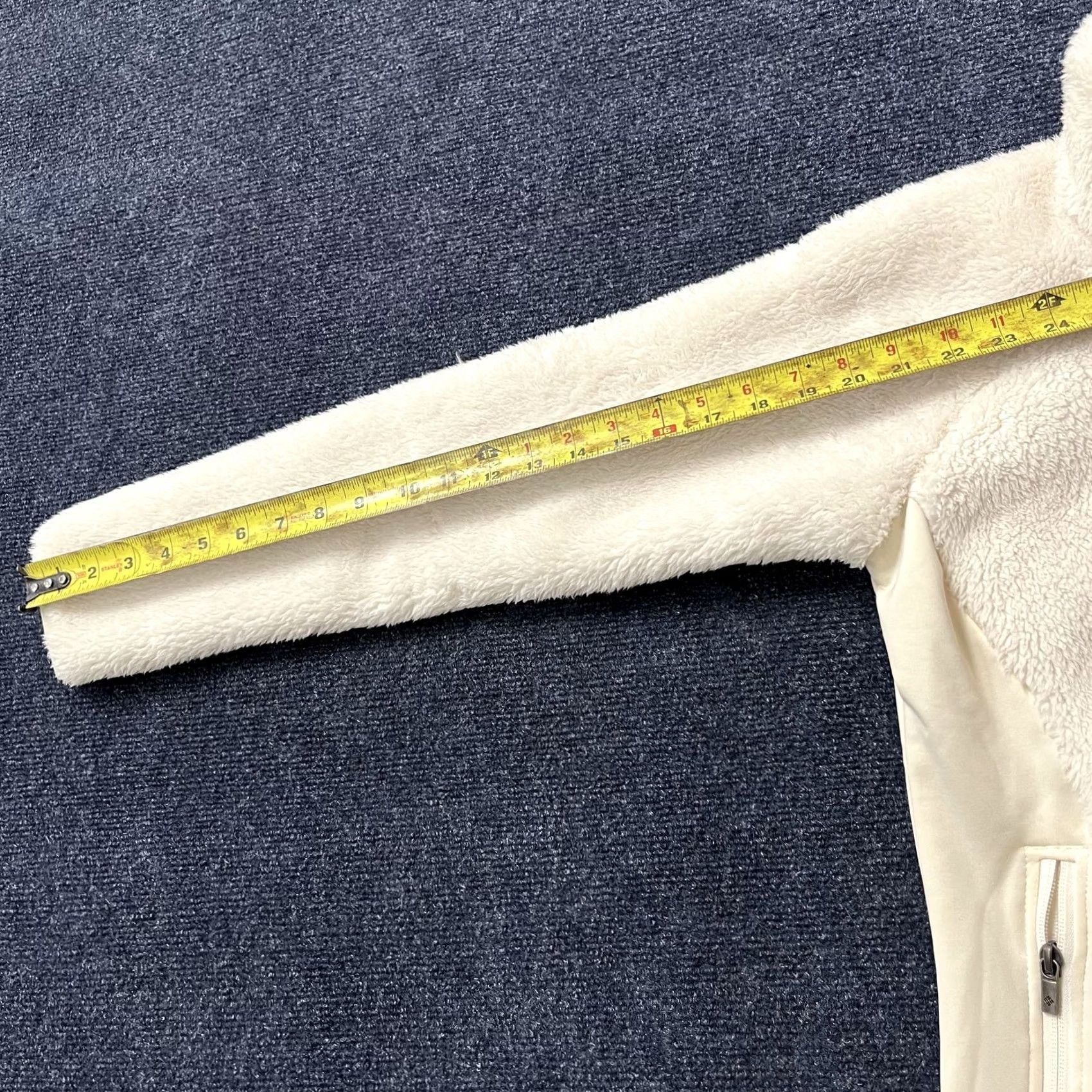 Vintage Columbia Jacket Womens Small White Sherpa Fleece Full Zip Stand Collar Cozy Size S / US 4 / IT 40 - 7 Thumbnail