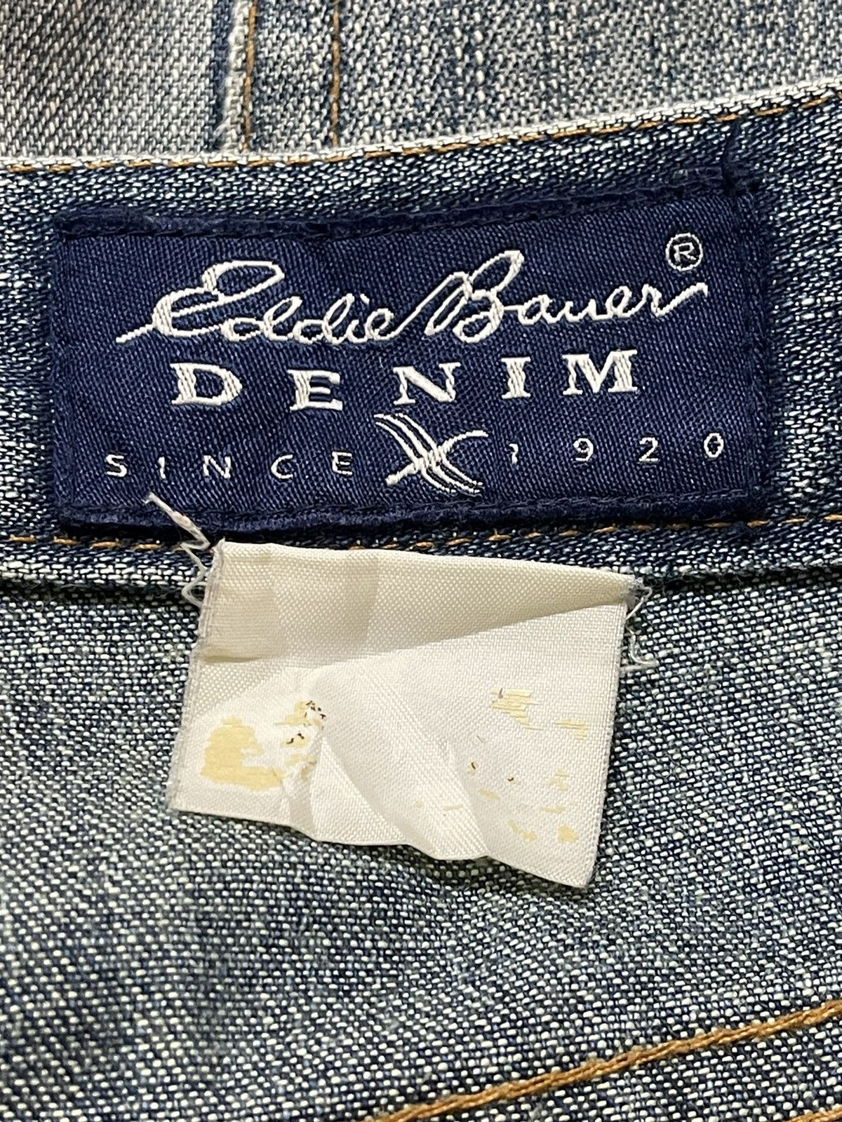 Eddie Bauer Vintage 90s Eddie Bauer Blue Faded Wash Wide Leg Baggy Jeans Size US 32 / EU 48 - 9 Thumbnail