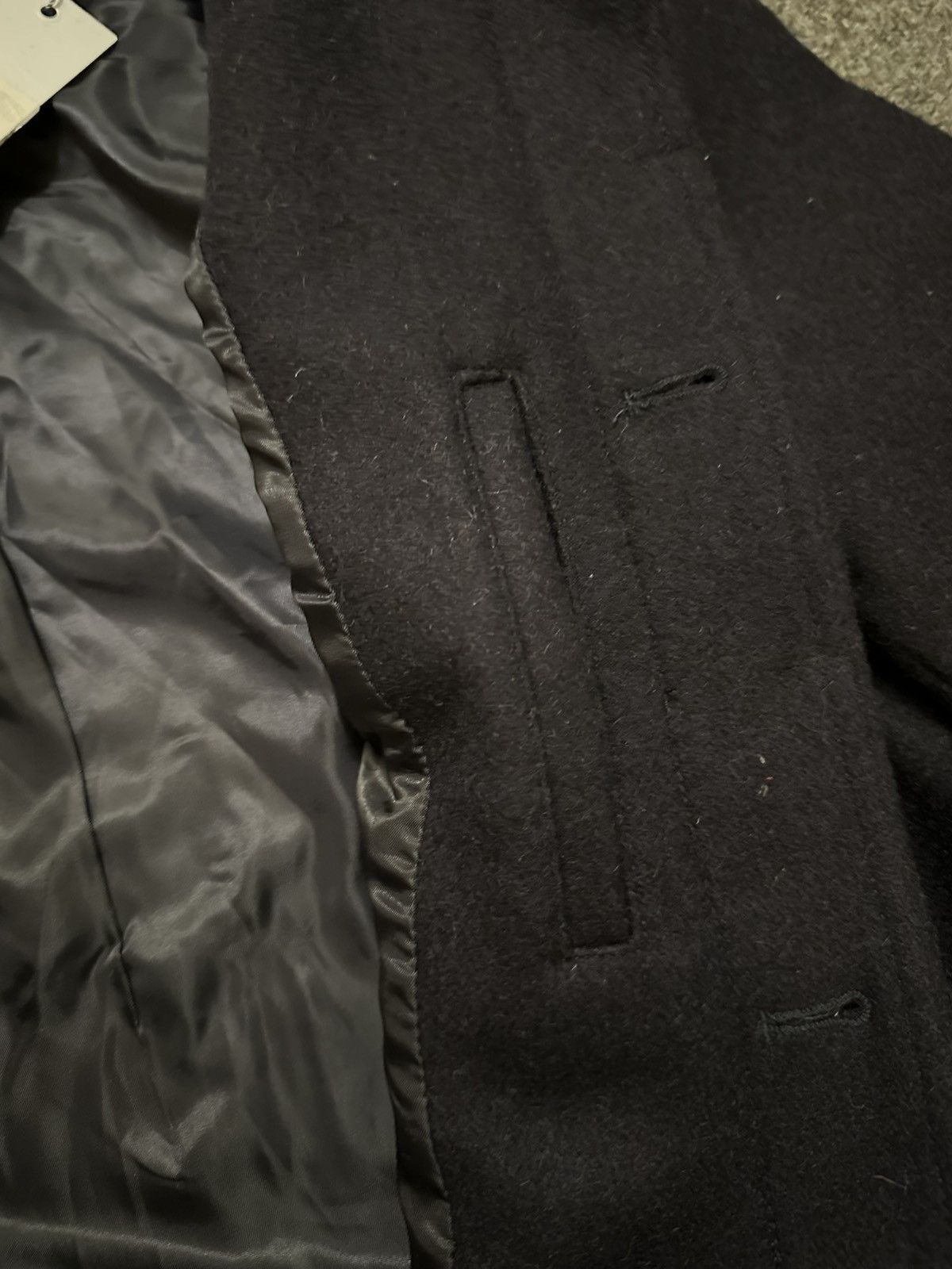 Han Kjobenhavn Winter Trench Jacket Navy Wool XL Size US XL / EU 56 / 4 - 5 Thumbnail