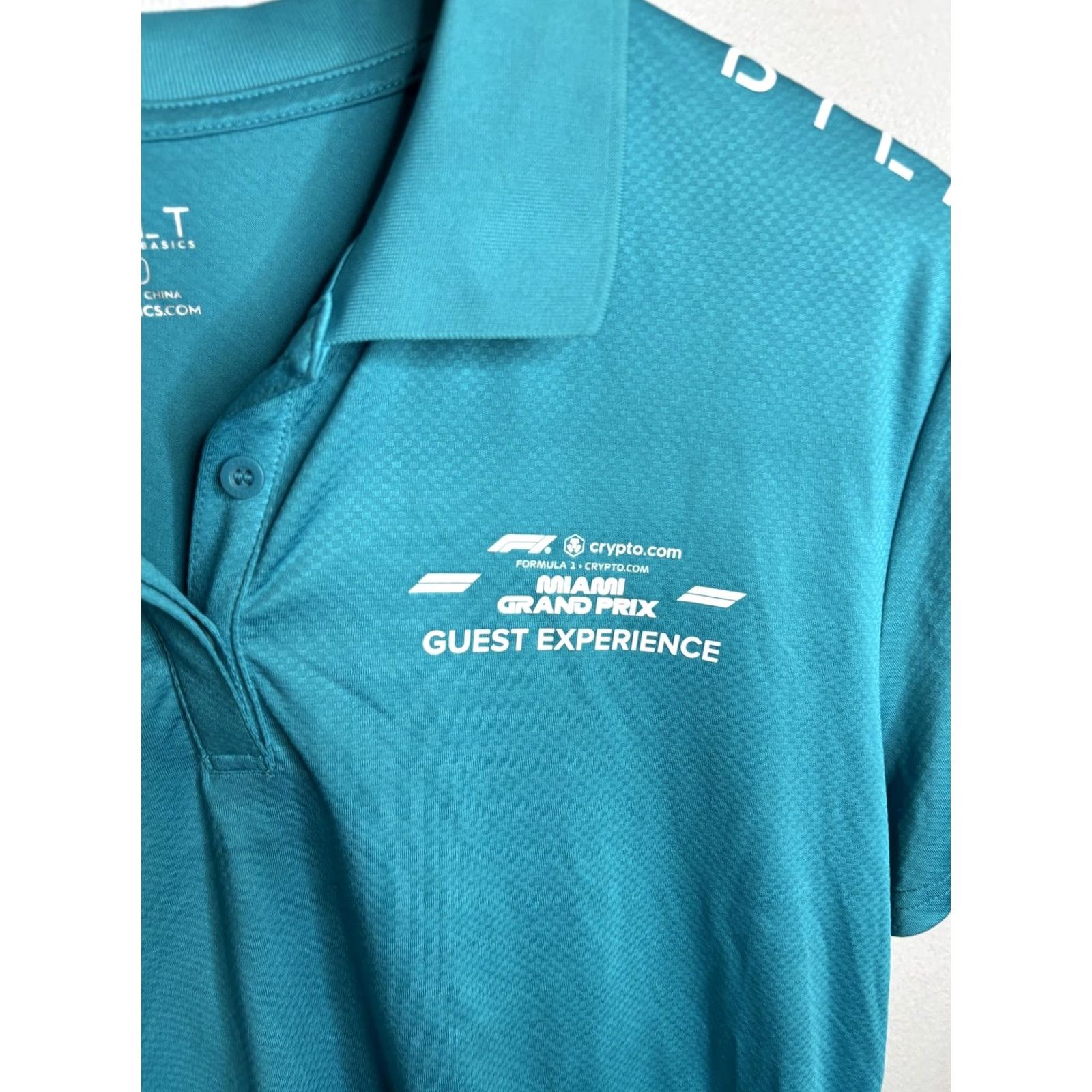 Vintage BYLT Polo Shirt Womens XL Blue Miami Grand Prix F1 Racing Logo Size XL / US 12-14 / IT 48-50 - 2 Thumbnail