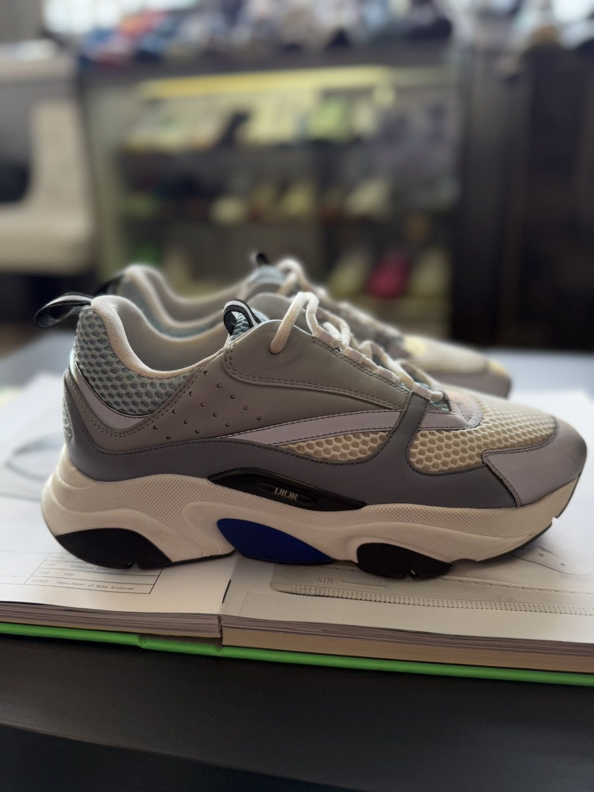 Dior Dior B22 Blue White Sneakers Size 43EU/10US Size US 10 / EU 43 - 1 Thumbnail