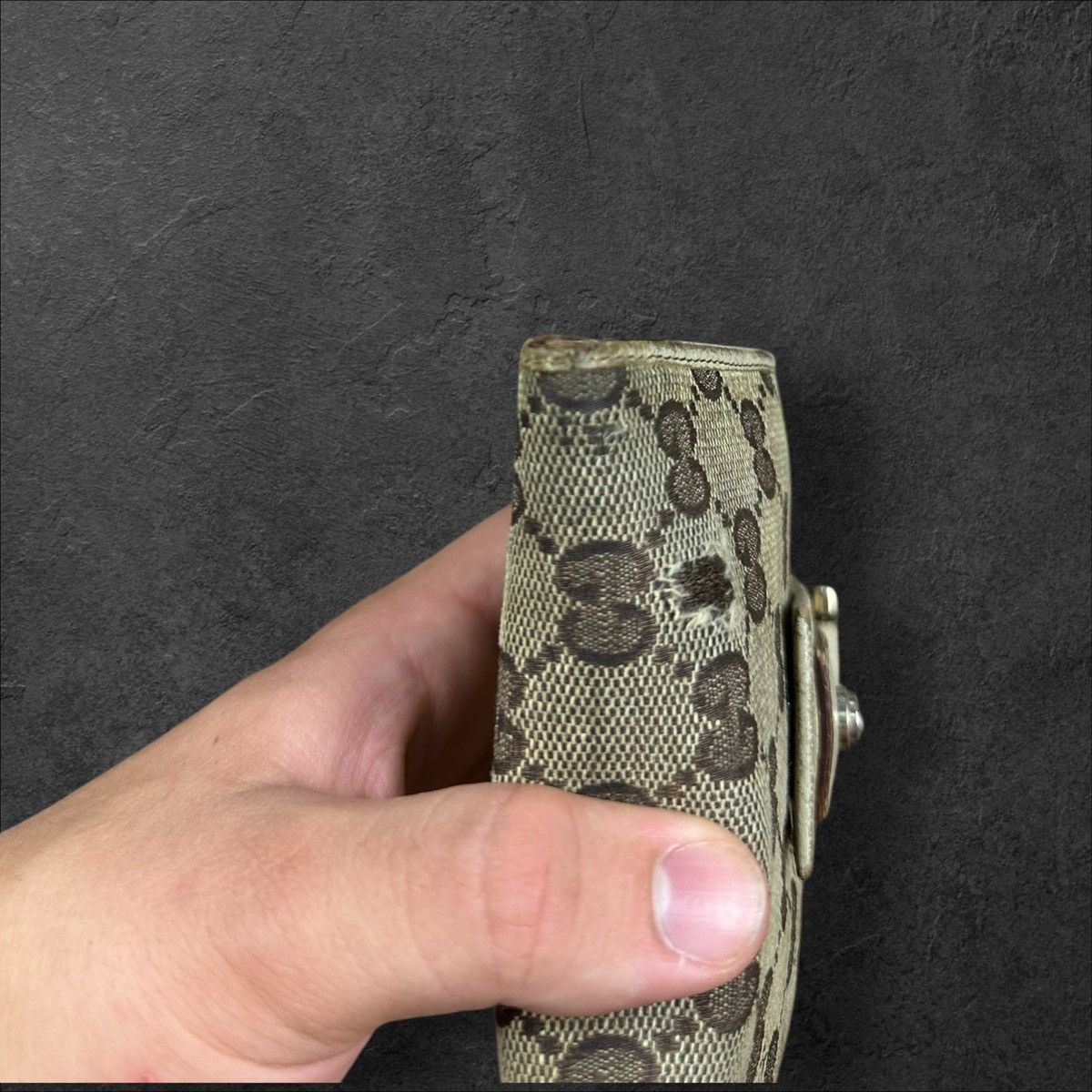 Gucci × Vintage Vintage Gucci Monogram Wallet with box Size ONE SIZE - 18 Thumbnail
