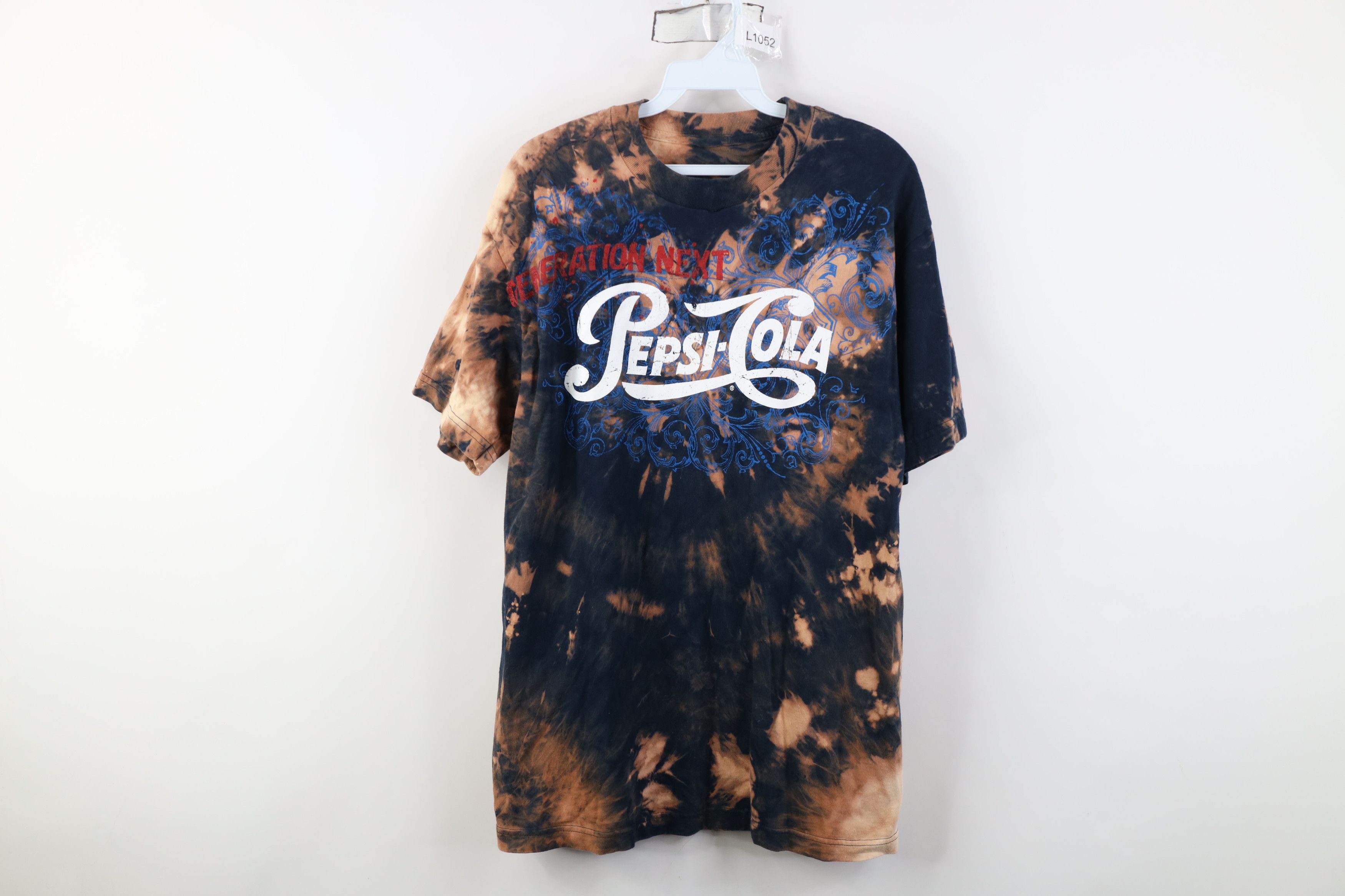 Vintage Vintage Y2K Pepsi Co Acid Wash Spell Out Tribal T-Shirt Size US M / EU 48-50 / 2 - 1 Thumbnail