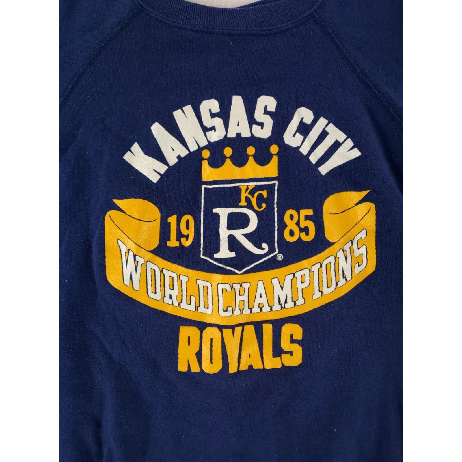 Champion VINTAGE Champion Sweatshirt Kansas City Royals 1985 World Series Blue Mens L/M Size US M / EU 48-50 / 2 - 2 Thumbnail