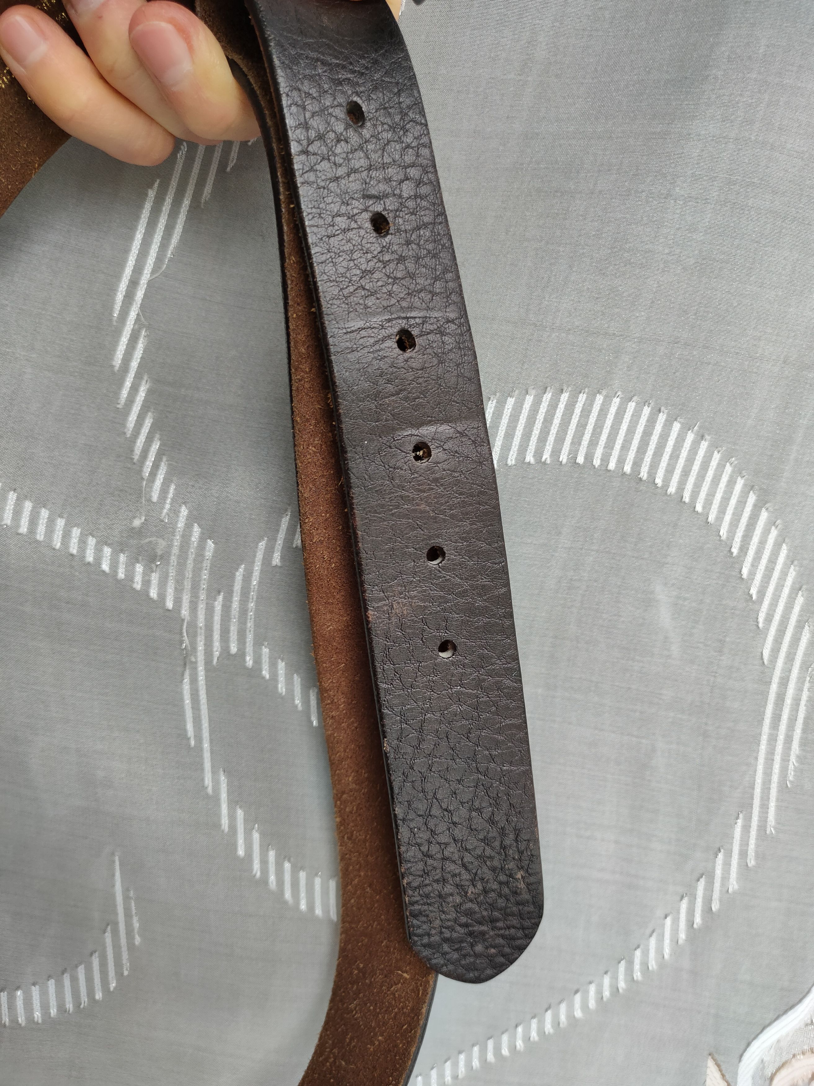 Marks & Spencer Marks Spencer Leather Belt Men's Leather Belt Buckle Size ONE SIZE - 7 Thumbnail
