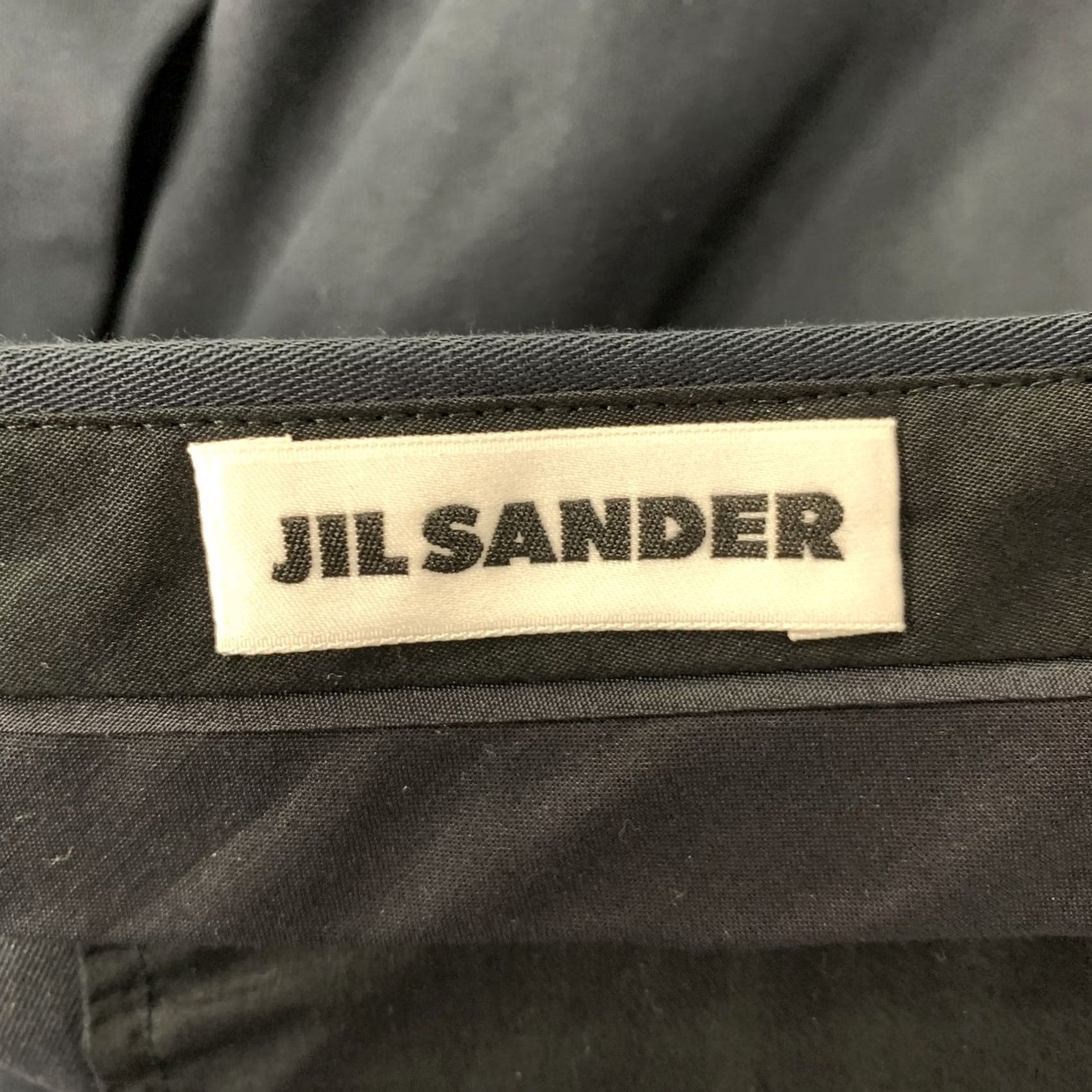 Jil Sander JIL SANDER Navy Cotton Cropped Pants Womens Size 8 Cropped Lang Inseam 27" Made in Italy Size 30" / US 8 / IT 44 - 4 Thumbnail