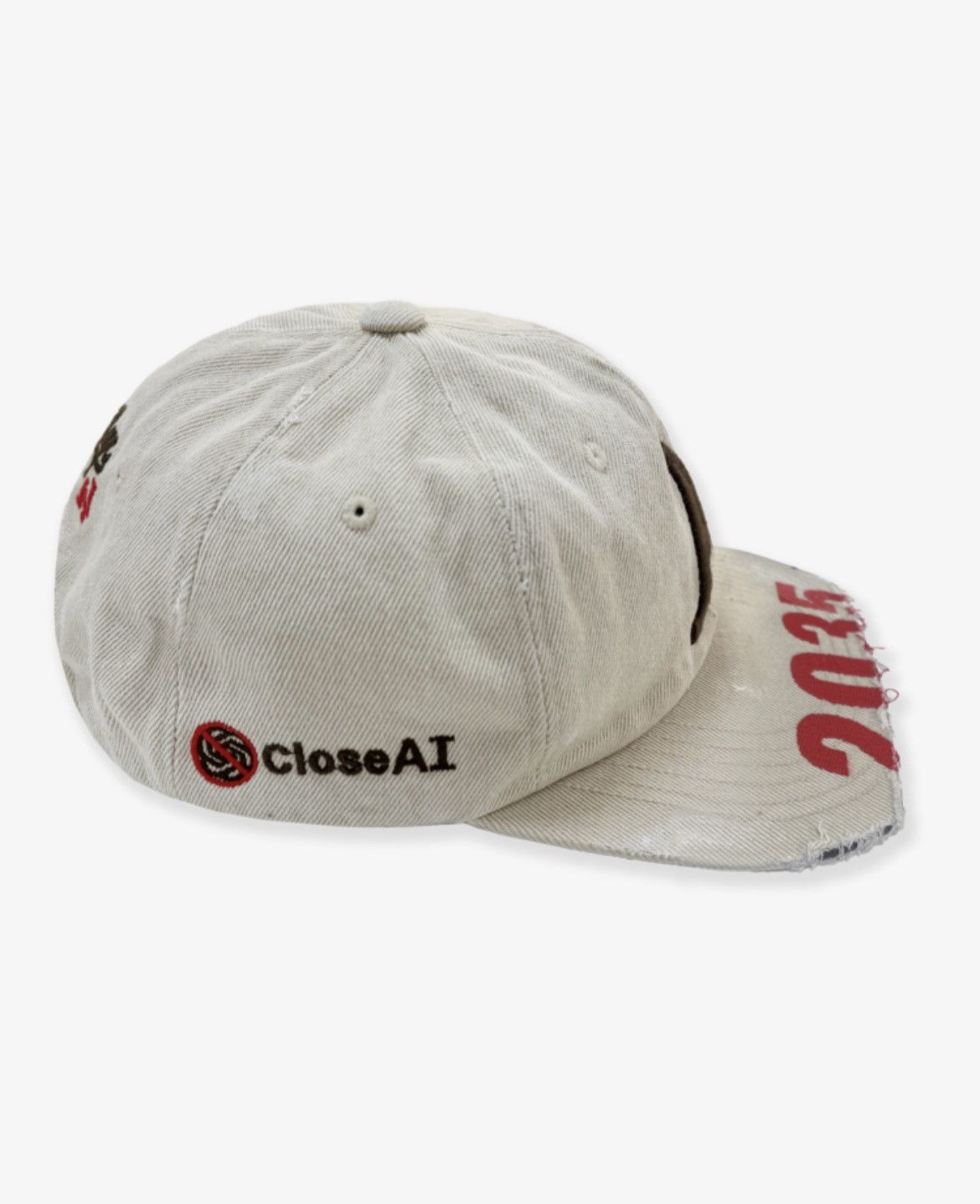 PROJECT G/R WIDE THROWBACK CAP - BEIGE hat Size ONE SIZE - 4 Thumbnail