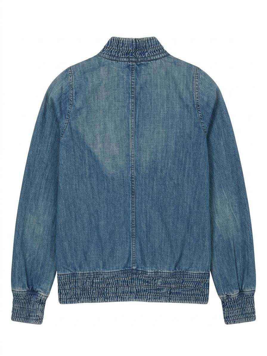 Diesel Diesel Made in Italy Vintage Denim Bomber Jacket - Small Size US S / EU 44-46 / 1 - 3 Thumbnail