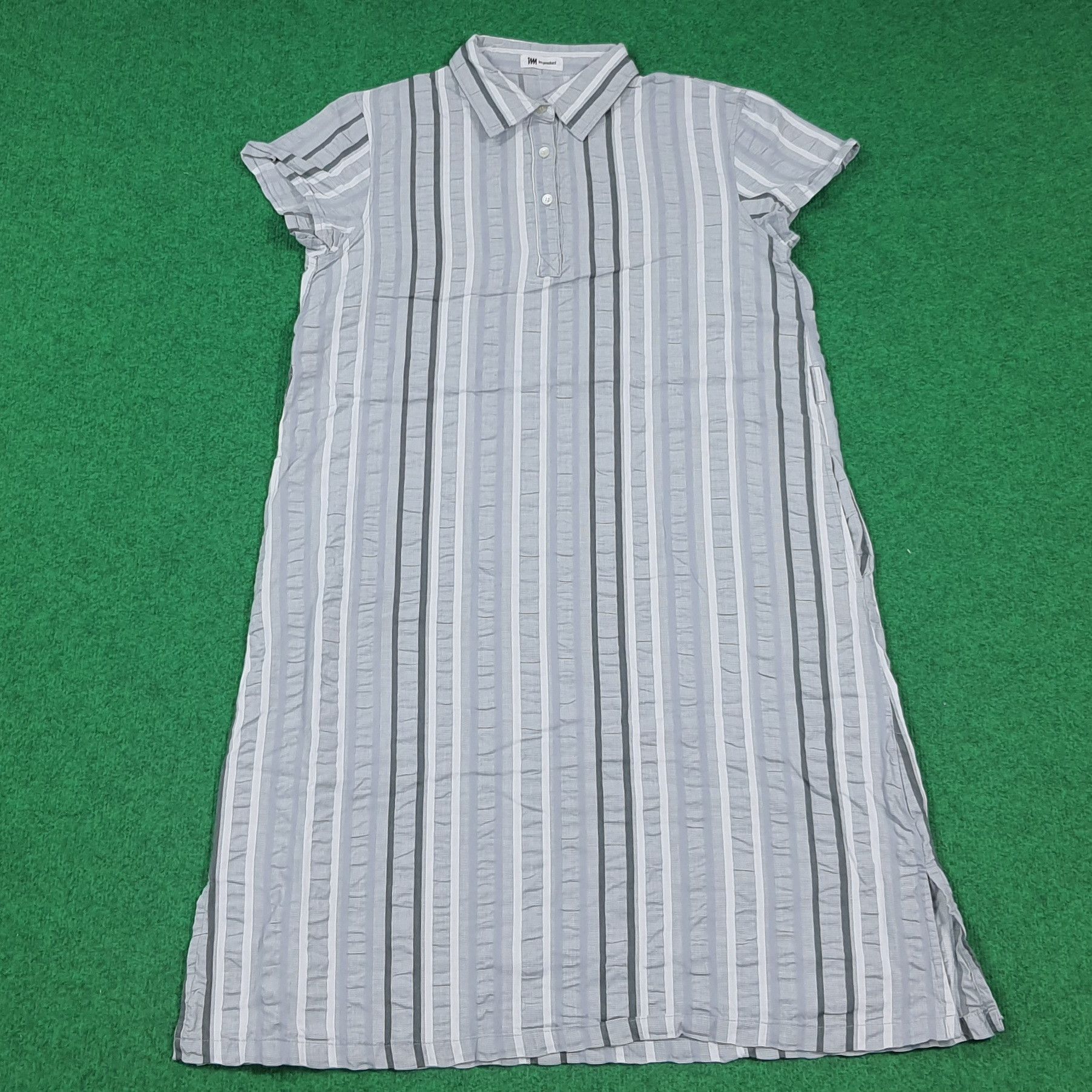Issey Miyake Vintage Issey Miyake Im Product Polo Dress Seersucker C294N1 Size M / US 6-8 / IT 42-44 - 1 Thumbnail