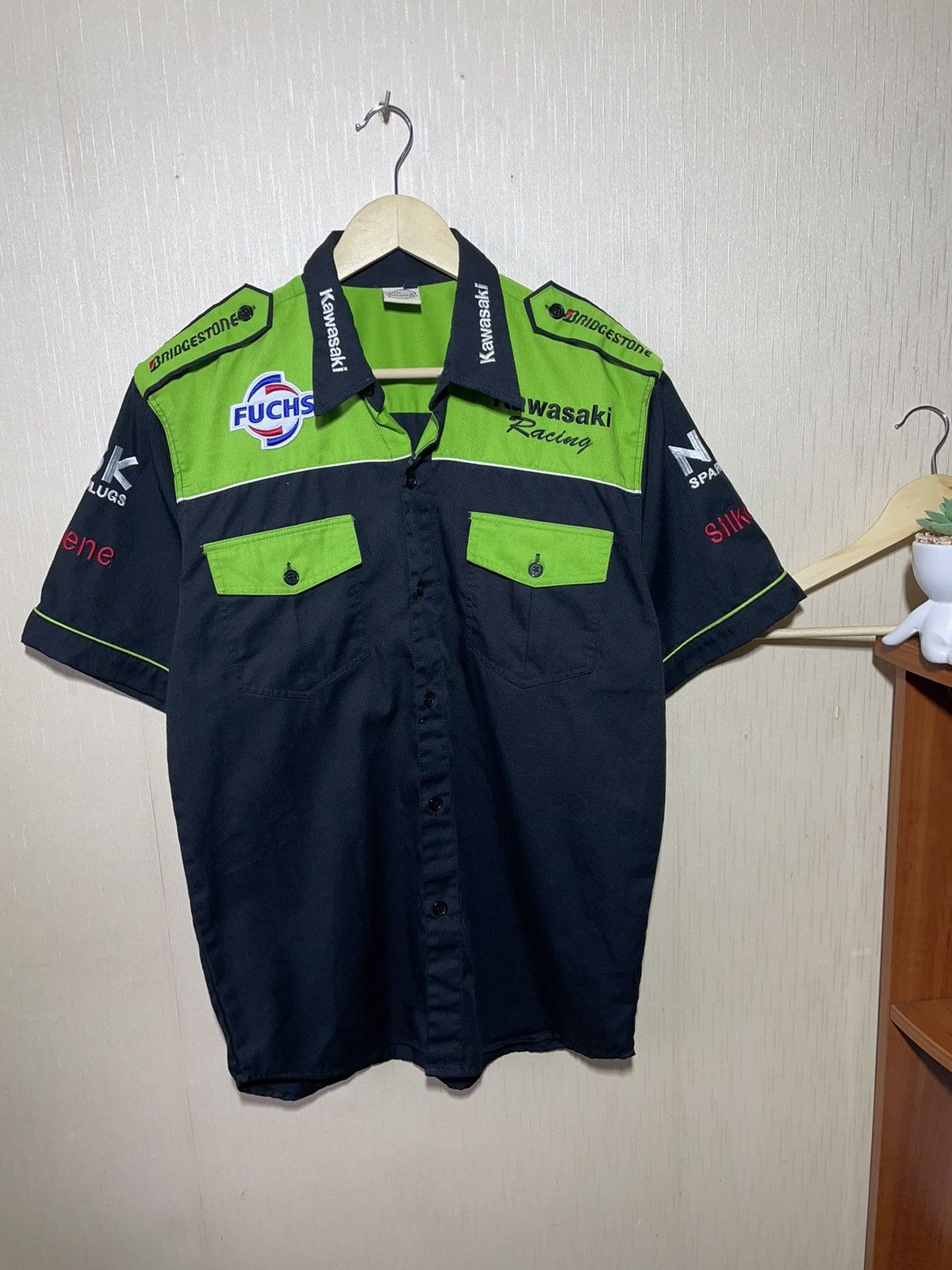 Vintage Kawasaki vintage racing shirt 90s Size US M / EU 48-50 / 2 - 1 Thumbnail