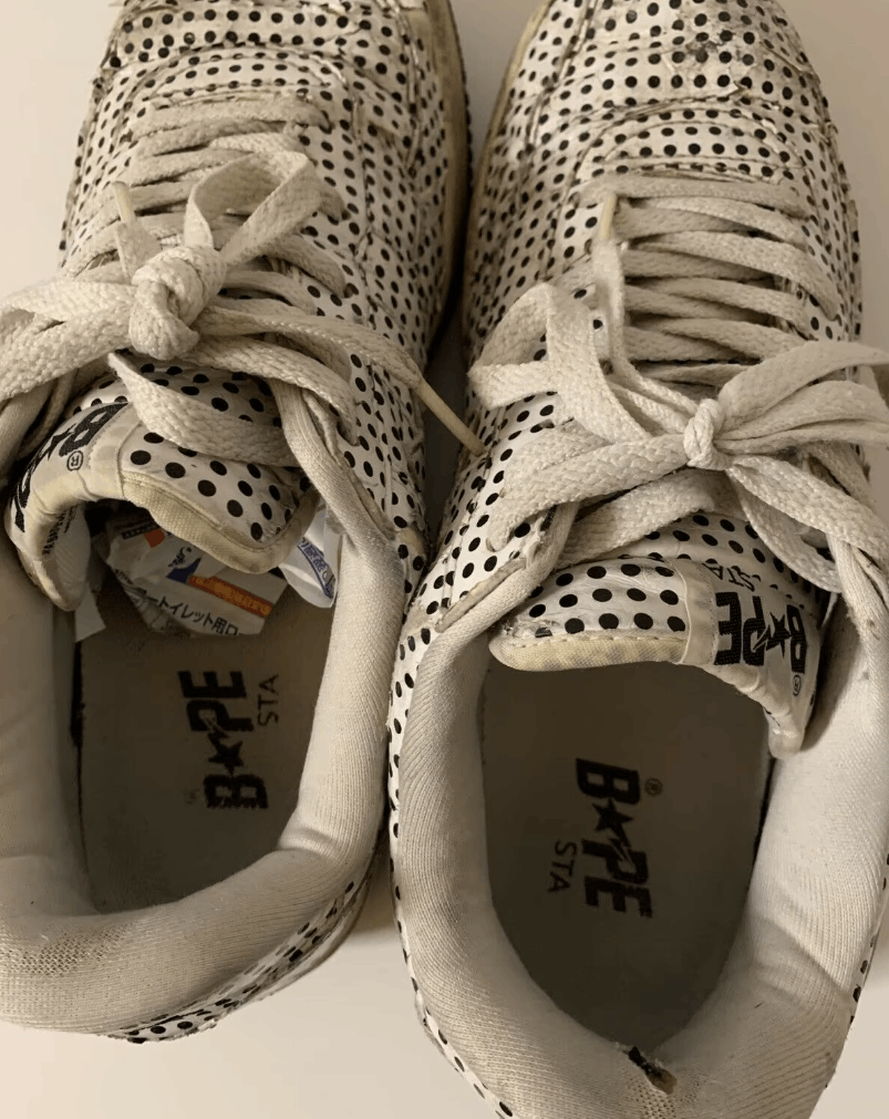 Bape × Kaws Bape x Kaws Vintage Bapesta AF1 Polka Dot Chompers FS-029 Size US 10.5 / EU 43-44 - 6 Thumbnail