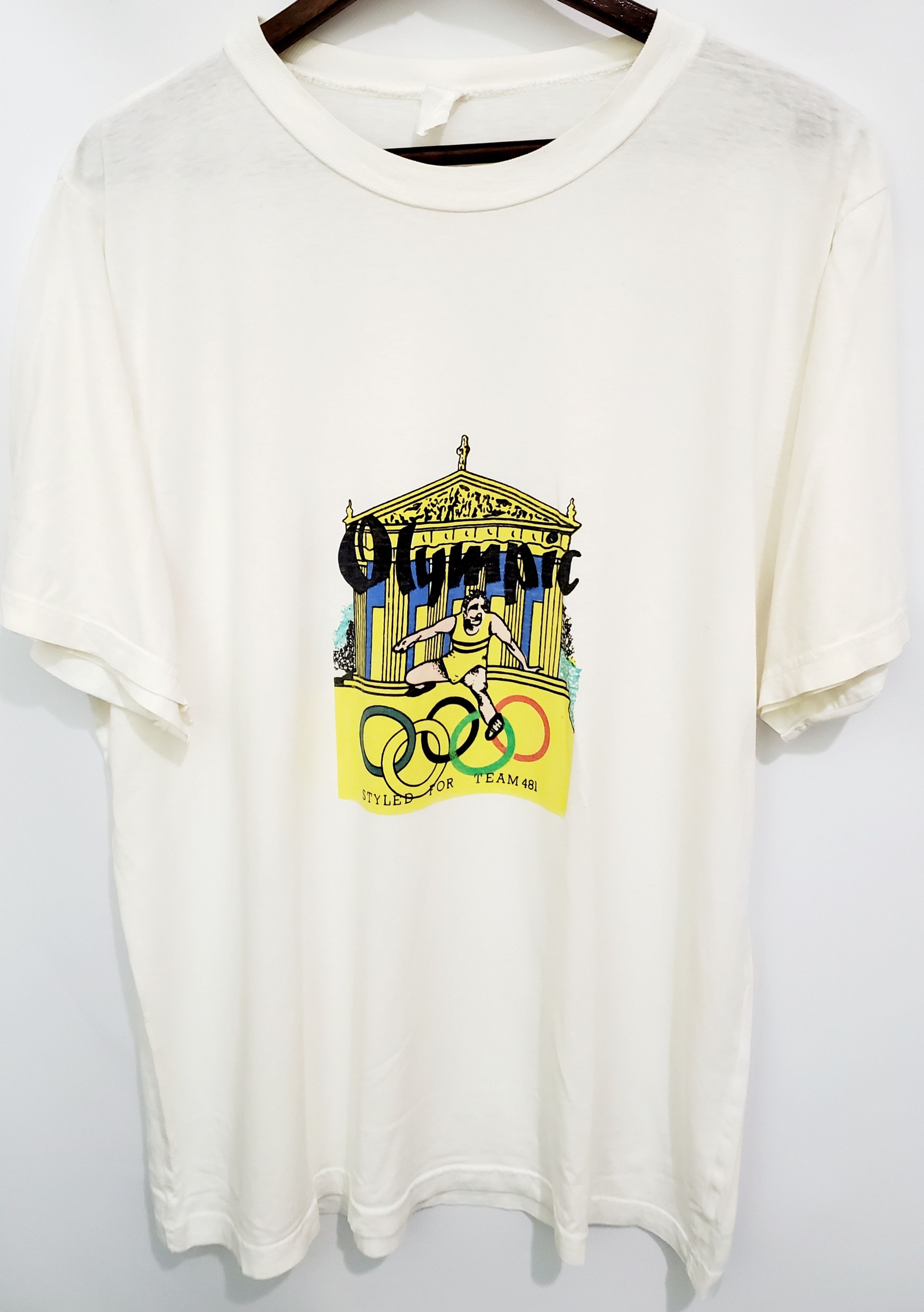 USA Olympics × Vintage Vintage 90s Olympic styled for team 481 Tshirt size Xl Size US XL / EU 56 / 4 - 1 Thumbnail