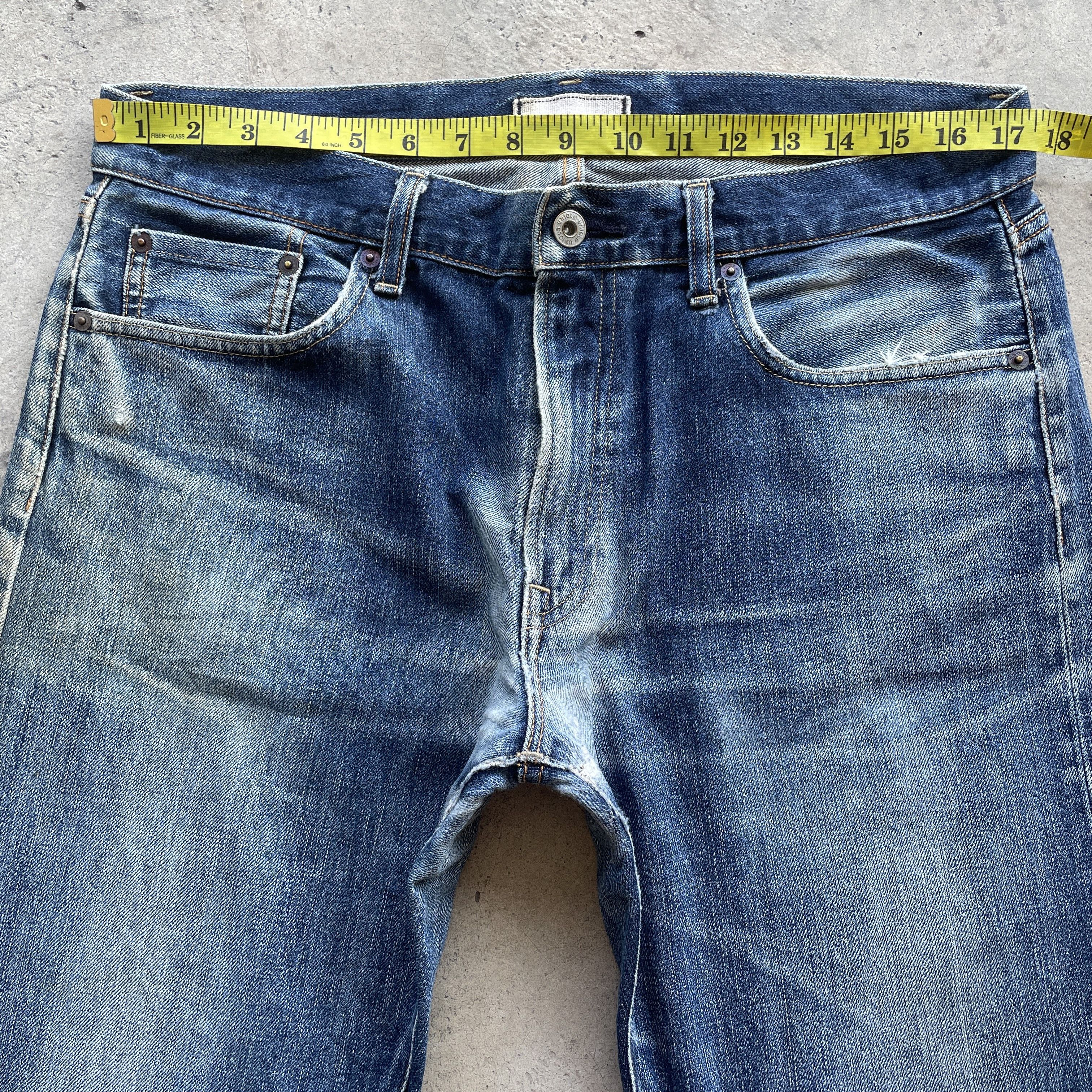 Japanese Brand Vintage Japanese Brand Faded Jeans Denim Pants W35 Size US 35 - 5 Thumbnail