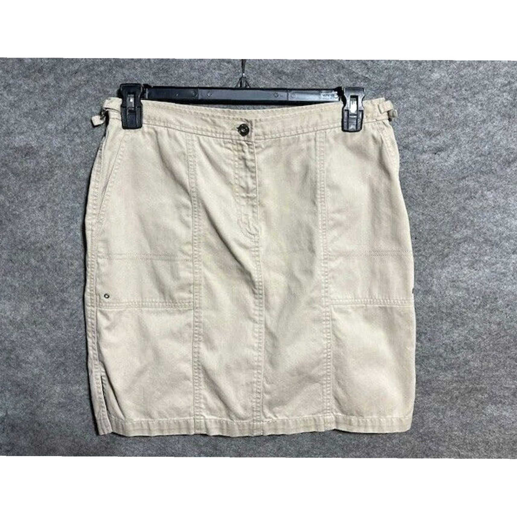 Ralph Lauren VINTAGE Lauren Ralph Lauren Skirt Chino 10 Preppy Old Money Country Club Women Short Pencil Zip Buckle Button Slit Cadets? Size 32" / US 10 / IT 46 - 2 Thumbnail