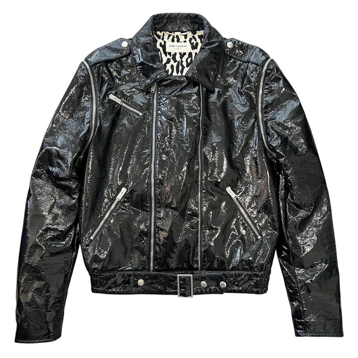 Hedi Slimane × Saint Laurent Paris 15SS Hedi Leopard Suede Trapper