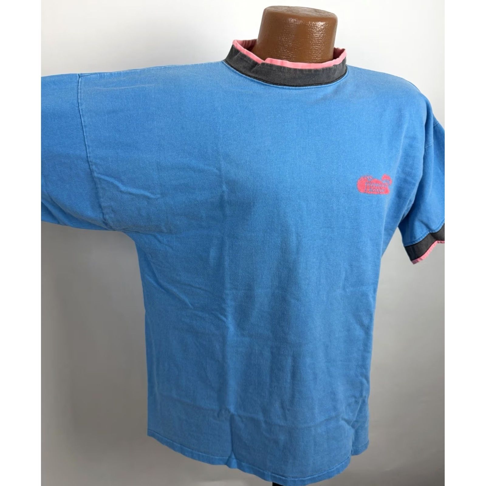 Disney VINTAGE Disney Typhoon Lagoon Shirt Adult Large 90s Pigment Dyed Neon Blue Pink Size US L / EU 52-54 / 3 - 5 Thumbnail