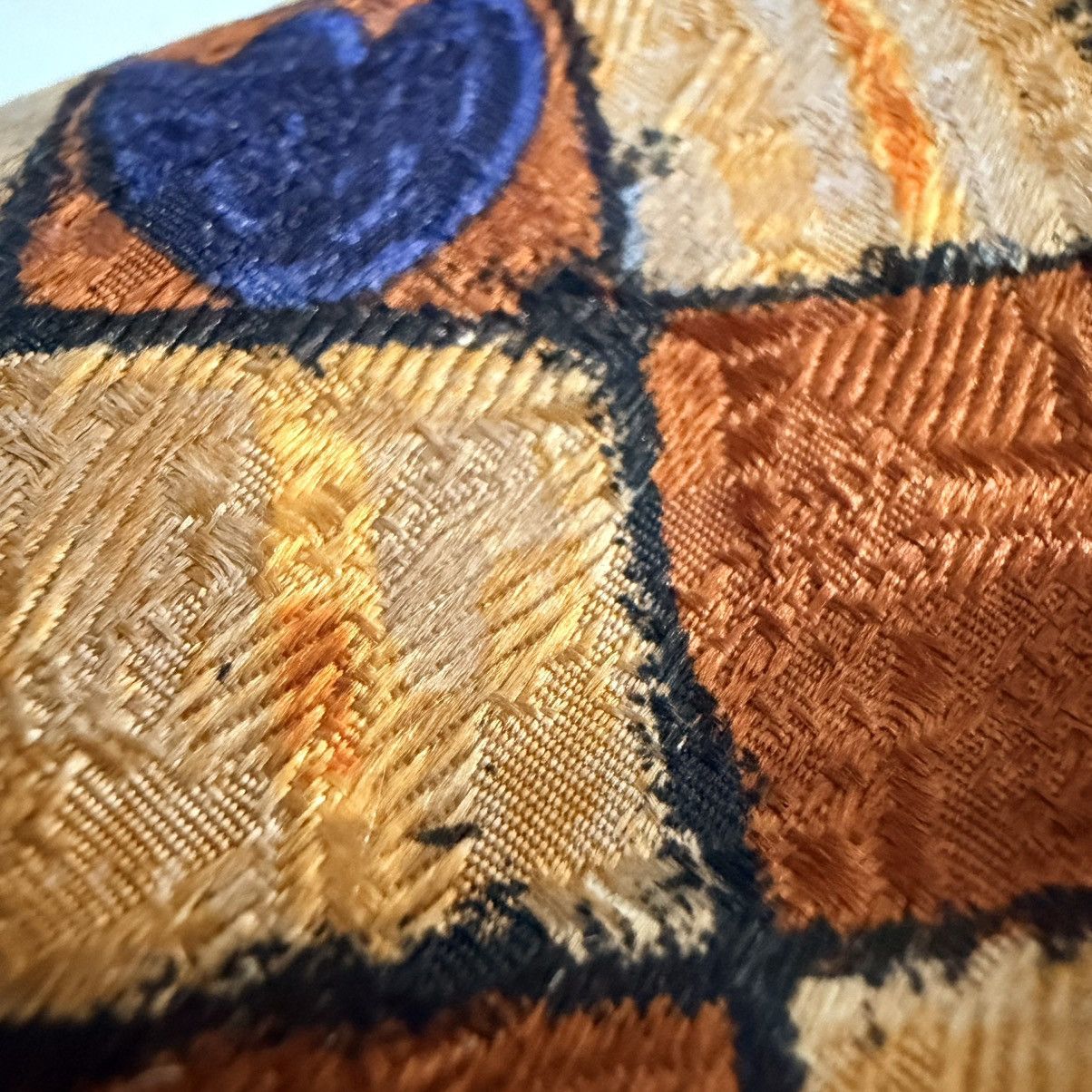 Ermenegildo Zegna Ermenegildo Zegna Silk Tie Brown Orange Blue Jacquard 59” Size ONE SIZE - 11 Thumbnail