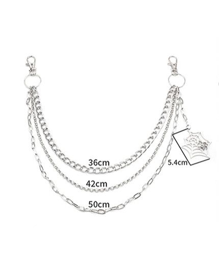 Jewelry Spider Web Pendant Jeans Chain Size ONE SIZE - 5 Thumbnail