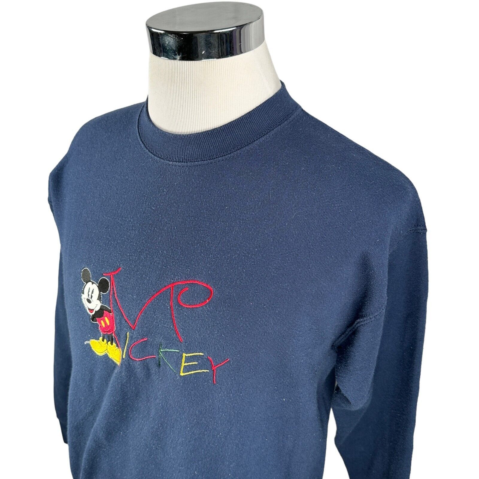Disney Vintage Disney Sweatshirt Medium Blue Mickey Mouse USA 90s Size US M / EU 48-50 / 2 - 6 Thumbnail