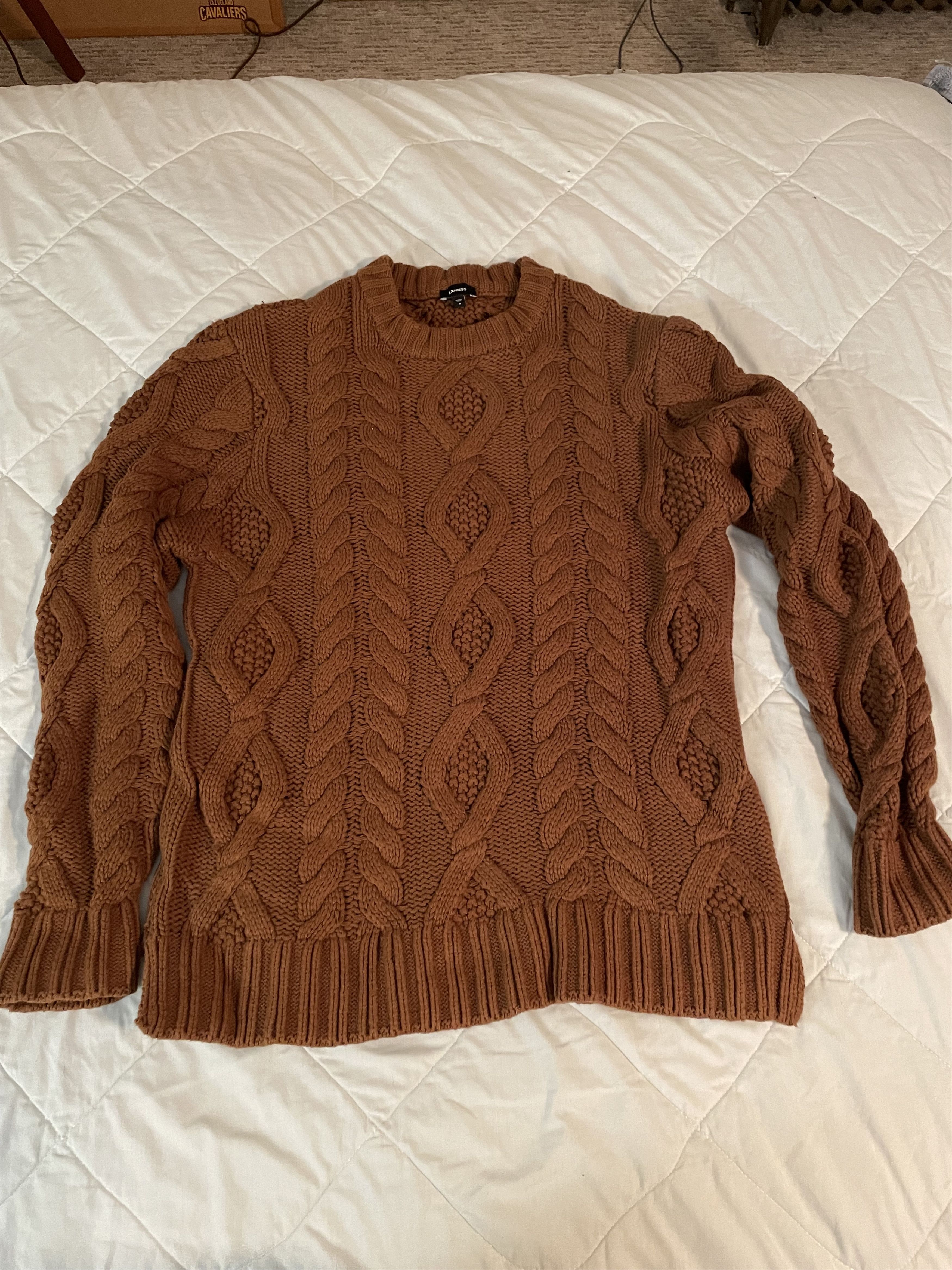 Express Cable Knit Sweater Size US M / EU 48-50 / 2 - 1 Thumbnail